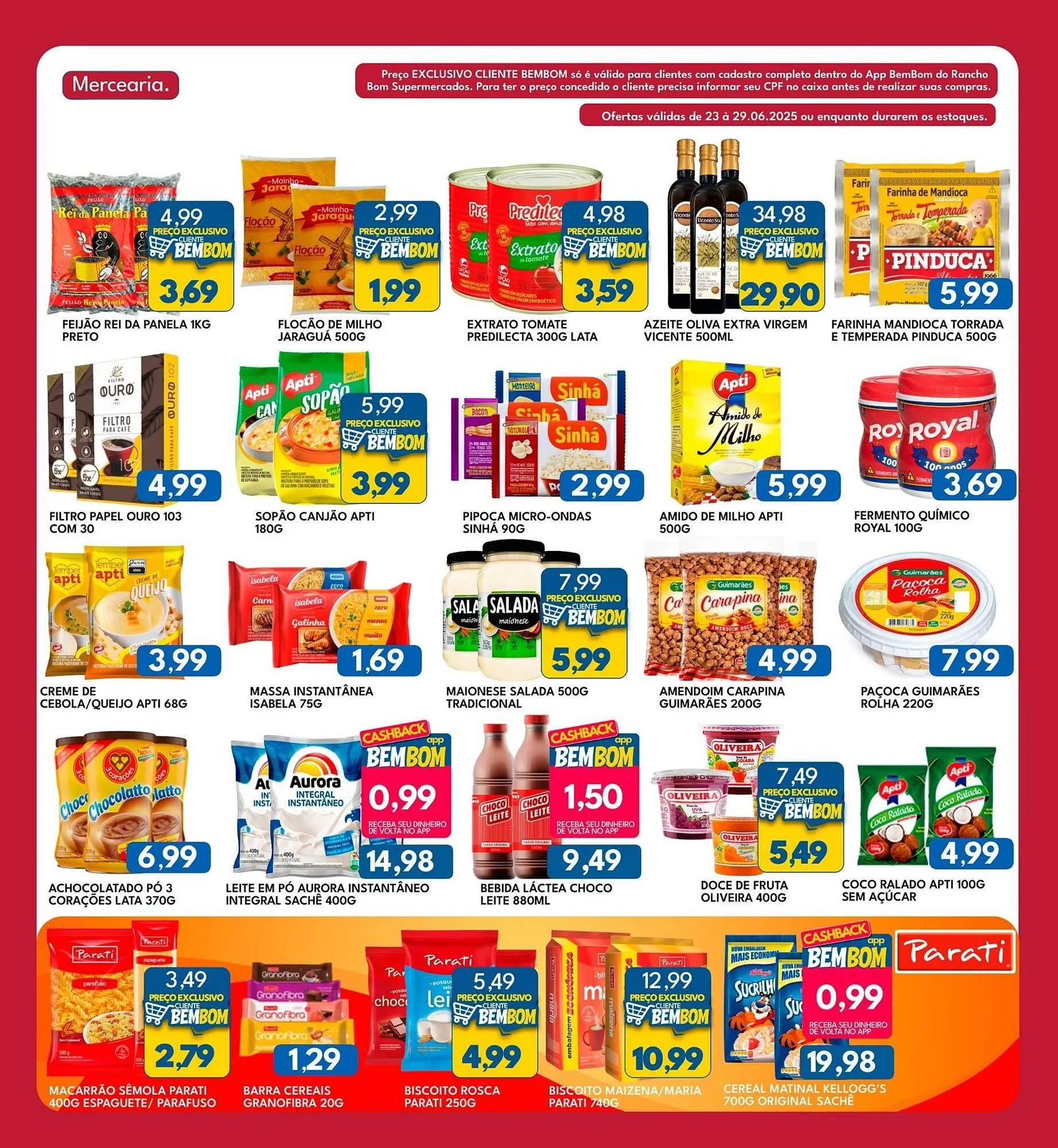 Encarte de Catálogo Rancho Bom Supermercados 23 de junho até 29 de junho 2025 - Pagina 2