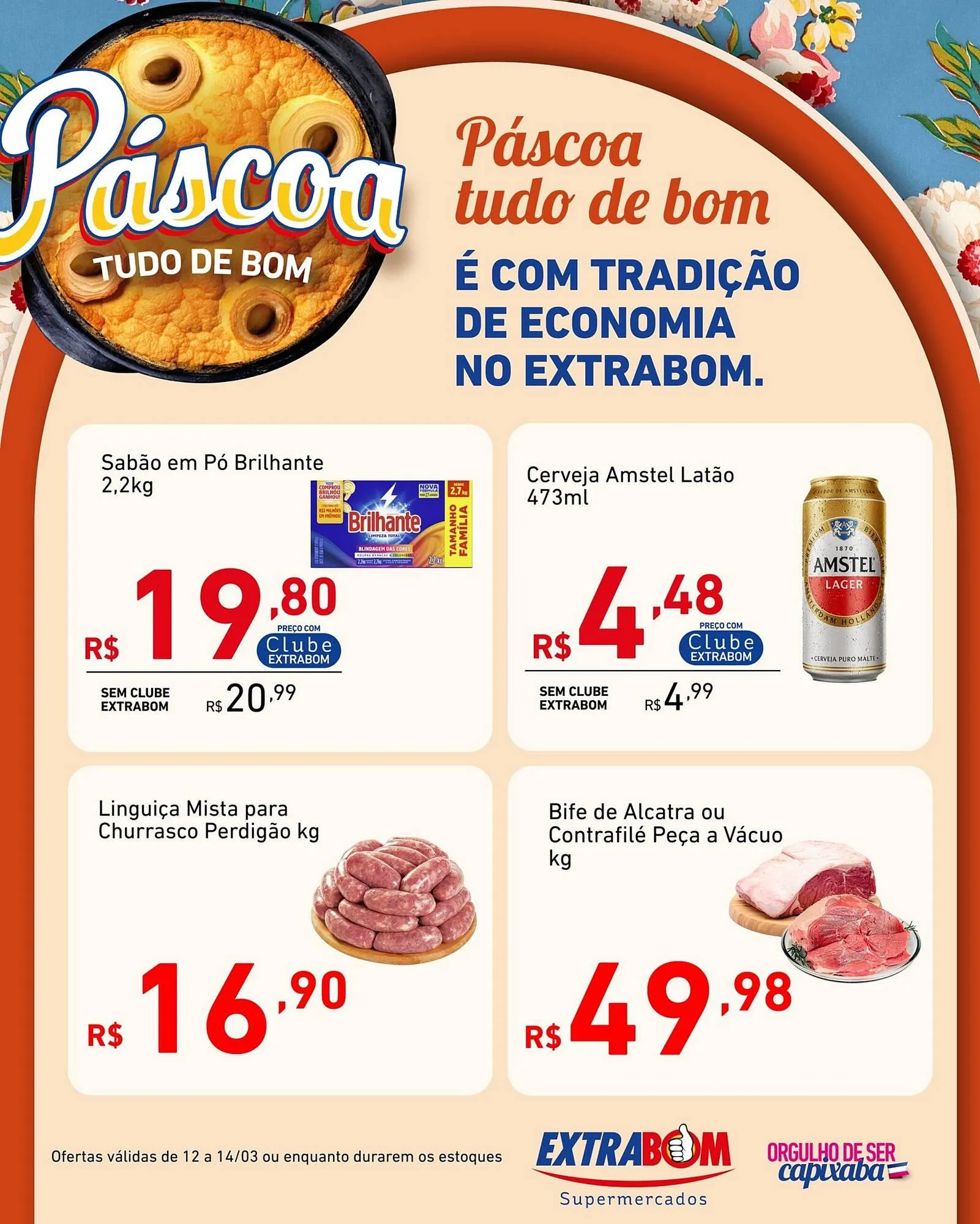 Encarte de Catálogo Extrabom Supermercados 12 de março até 14 de março 2026 - Pagina 1