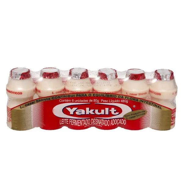 Leite Fermentado Yakult 480g (6x80g)