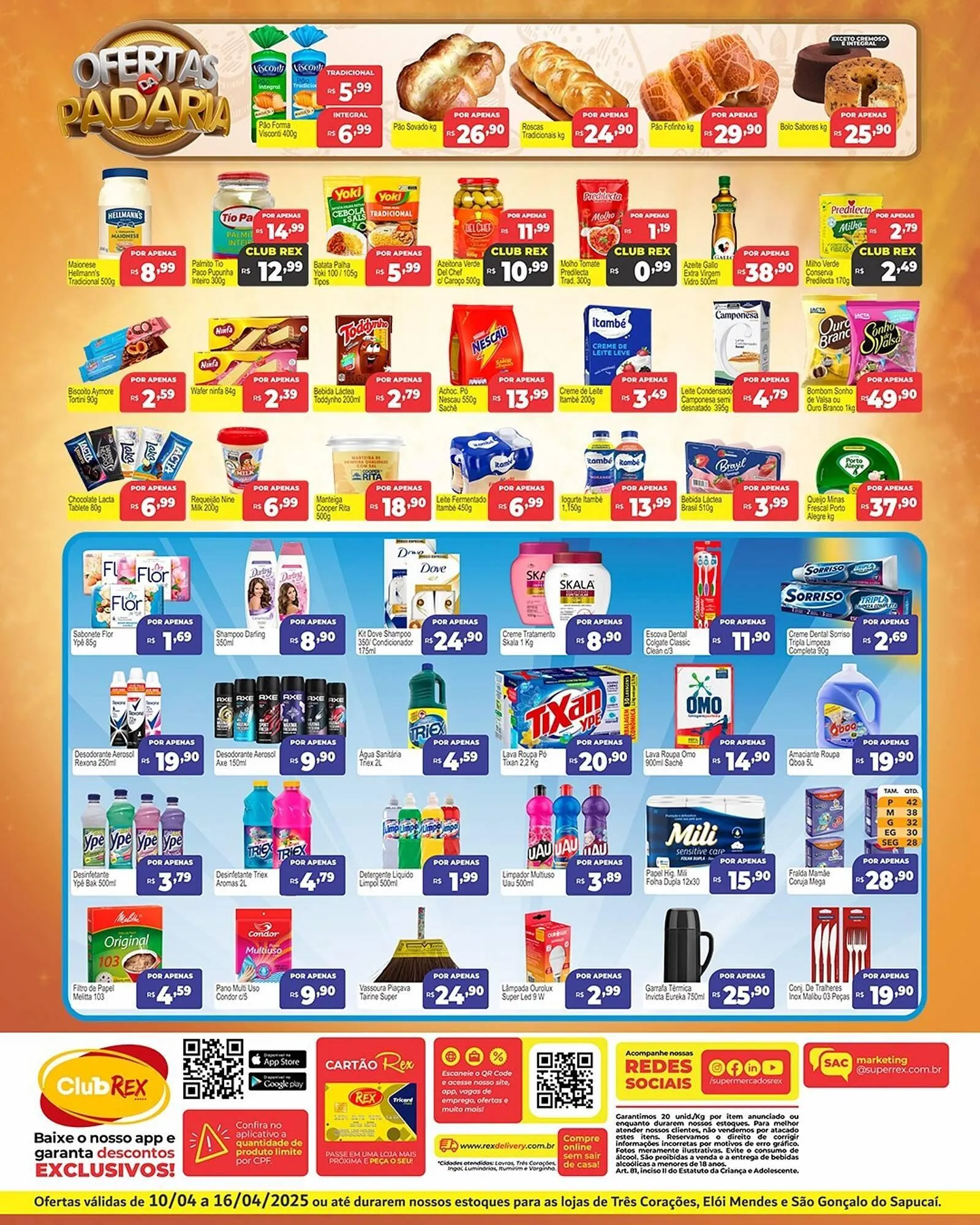 Encarte de Catálogo Supermercados Rex 10 de abril até 16 de abril 2025 - Pagina 2