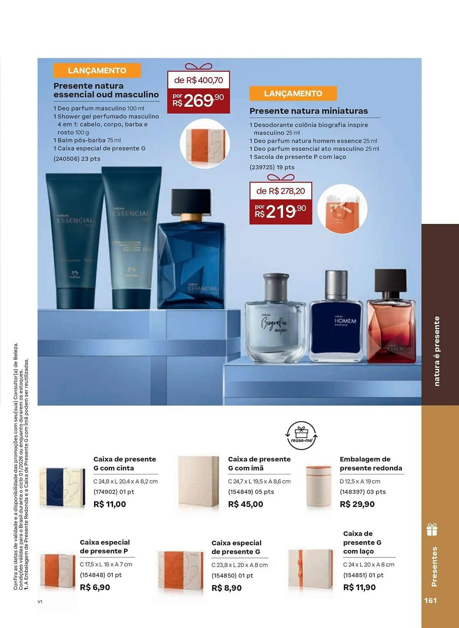 Encarte de Catálogo Natura 1 de janeiro até 31 de janeiro 2026 - Pagina 161