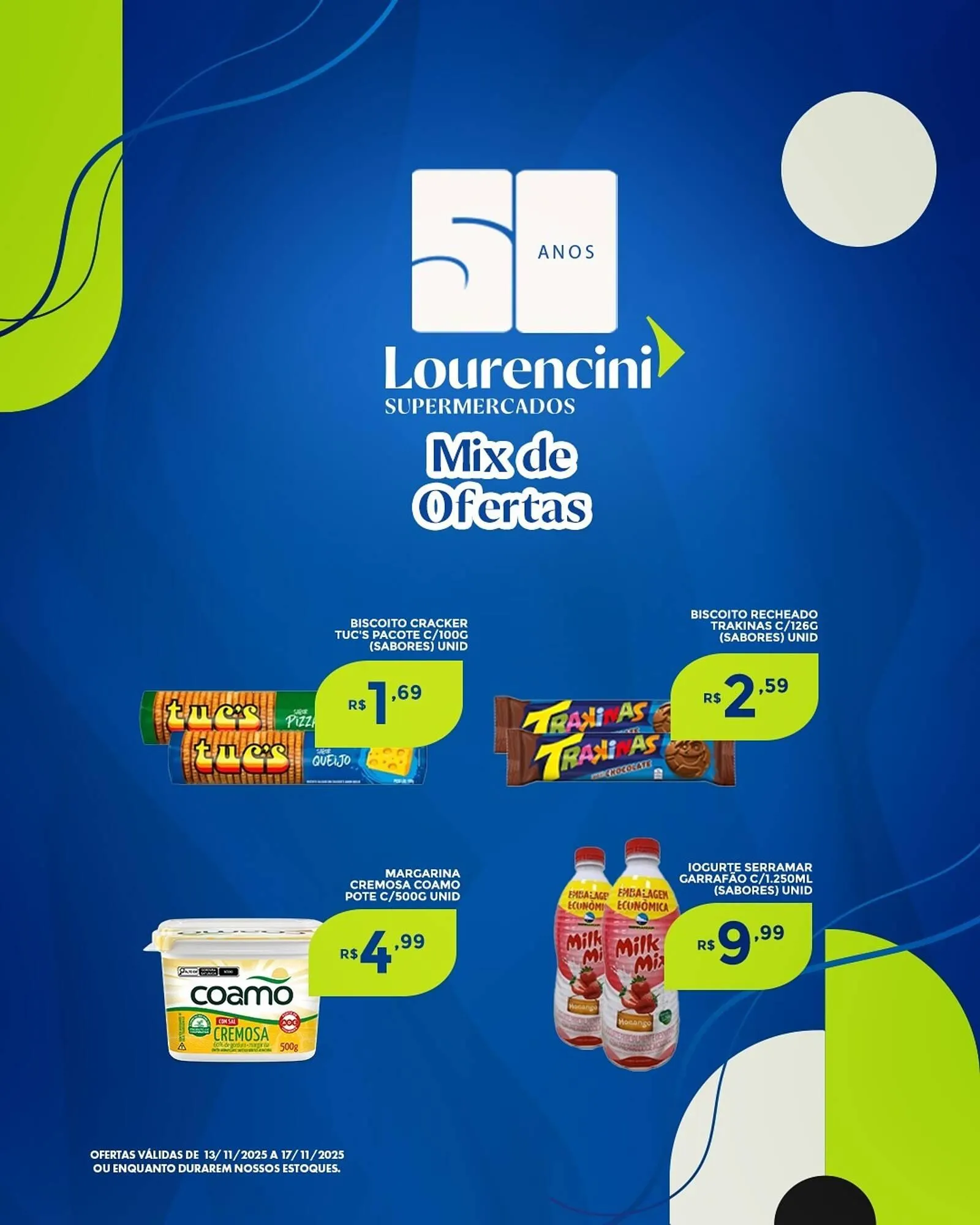 Encarte de Catálogo Lourencini Supermercados 14 de novembro até 17 de novembro 2025 - Pagina 1