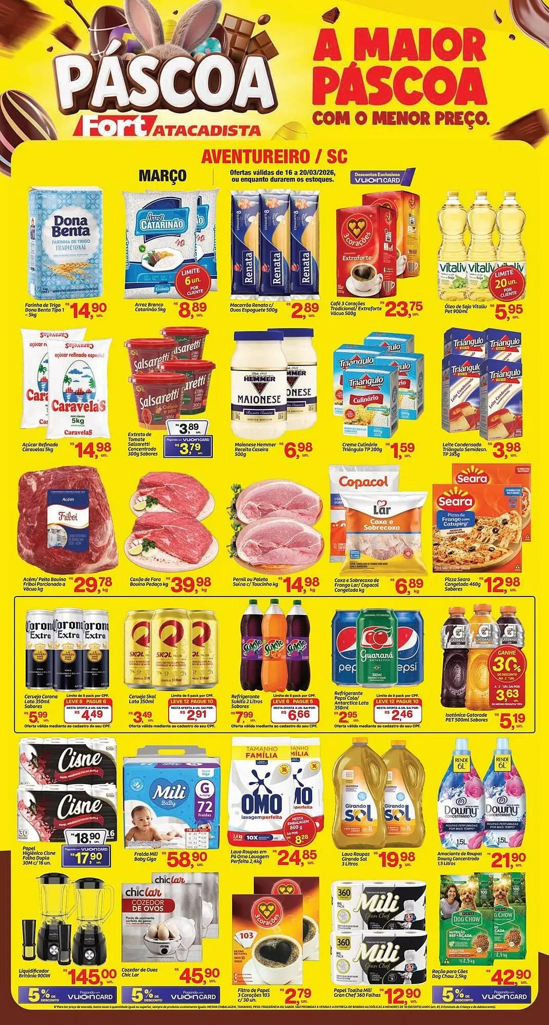 Encarte de Tabloide Fort Atacadista 16 de março até 20 de março 2026 - Pagina 1