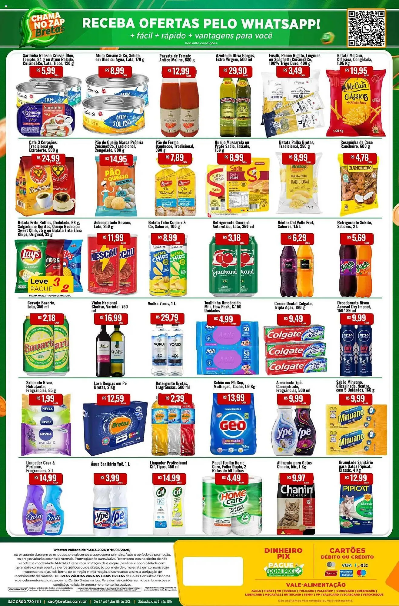 Encarte de Catálogo Supermercados Bretas 13 de março até 15 de março 2026 - Pagina 2