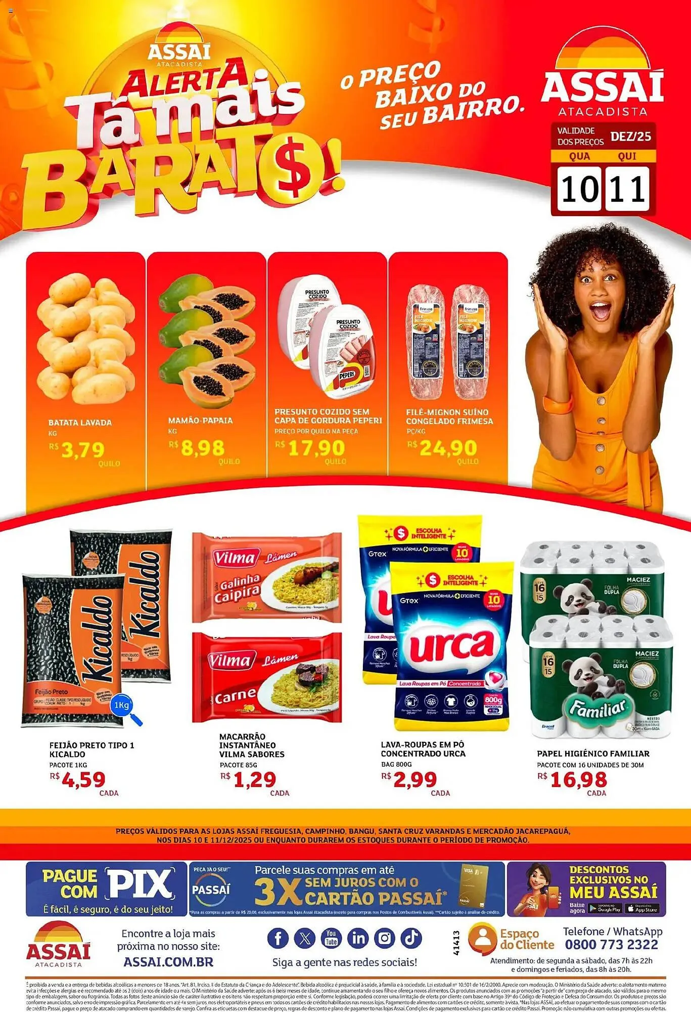 Encarte de Encarte Assaí Atacadista 10 de dezembro até 11 de dezembro 2025 - Pagina 1