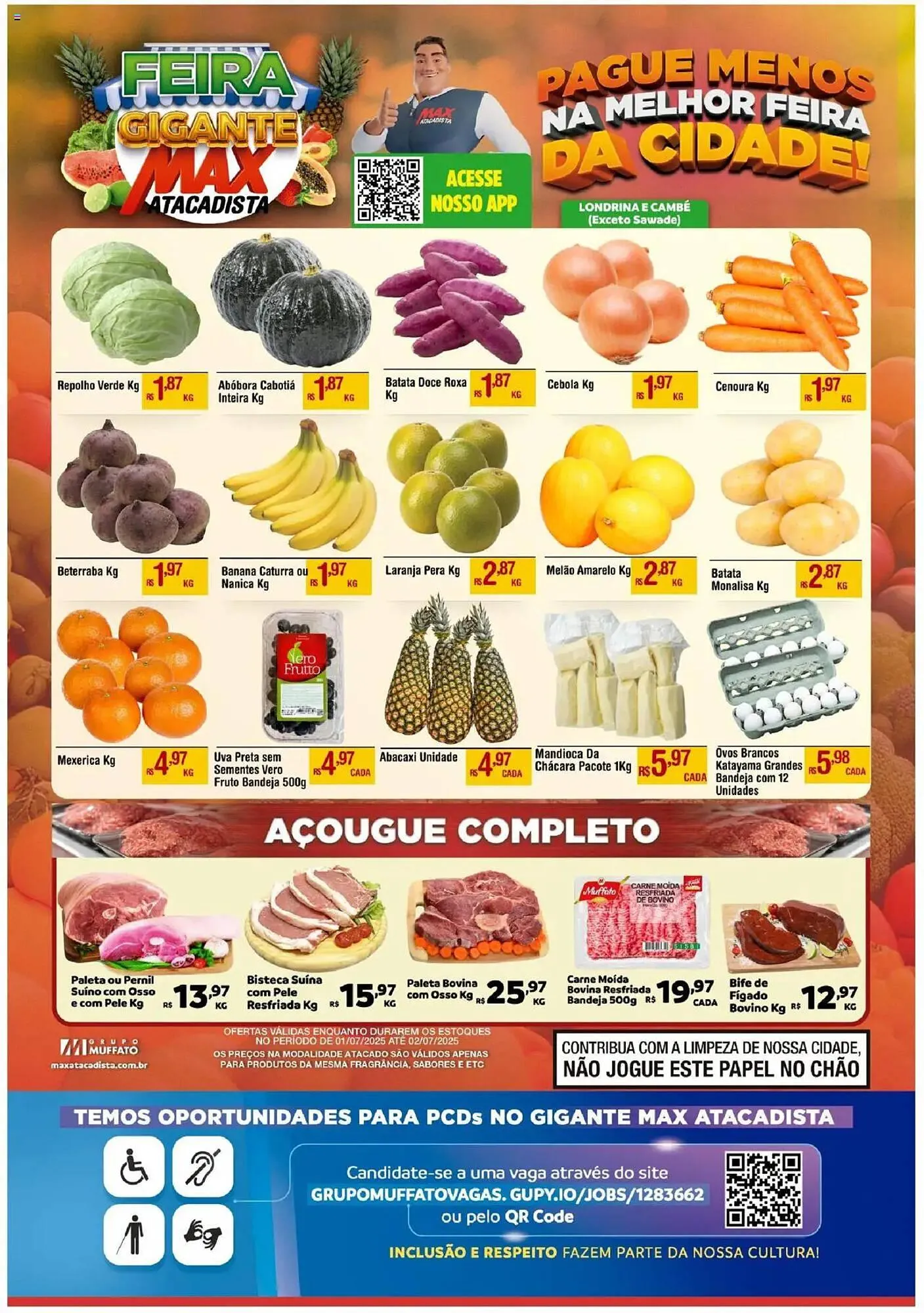 Encarte de Catálogo Max Atacadista 1 de julho até 3 de julho 2025 - Pagina 1