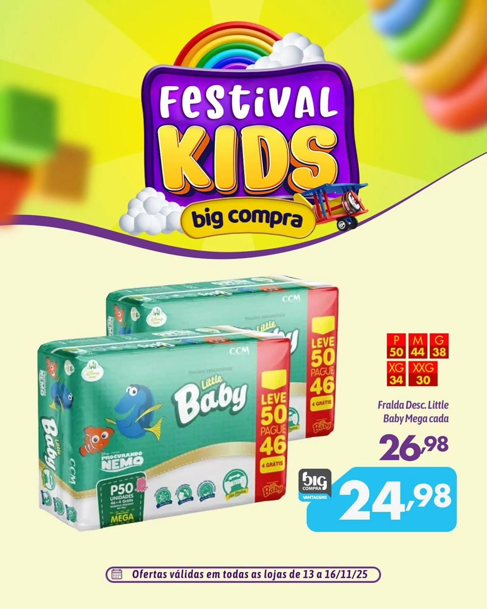 Encarte de Catálogo Supermercados Big Compra 13 de novembro até 16 de novembro 2025 - Pagina 1