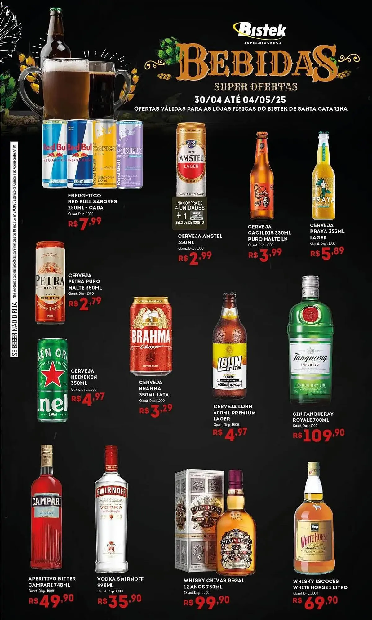 Encarte de Catálogo Bistek Supermercados 30 de abril até 4 de maio 2025 - Pagina 1