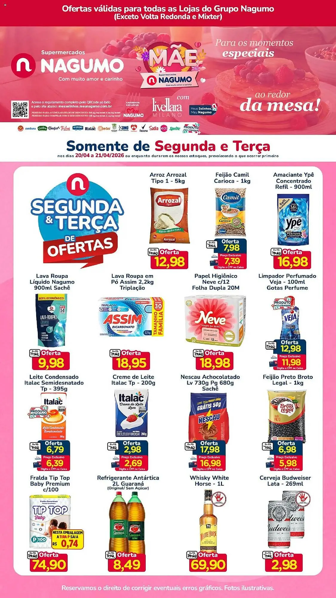 Encarte de Folheto Nagumo 20 de abril até 21 de abril 2026 - Pagina 1