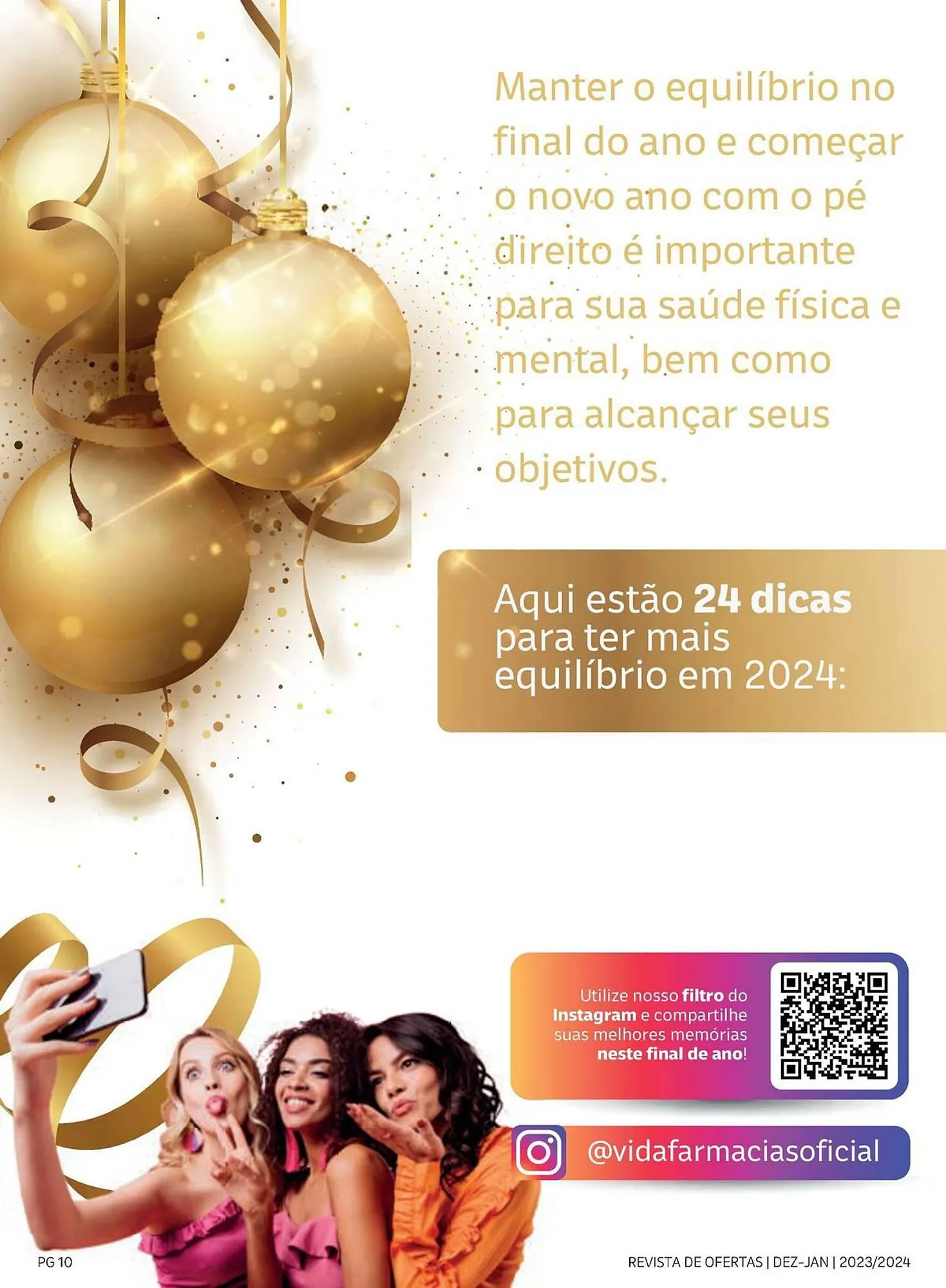Encarte de Catálogo Vida Farmácias 4 de dezembro até 15 de janeiro 2024 - Pagina 10