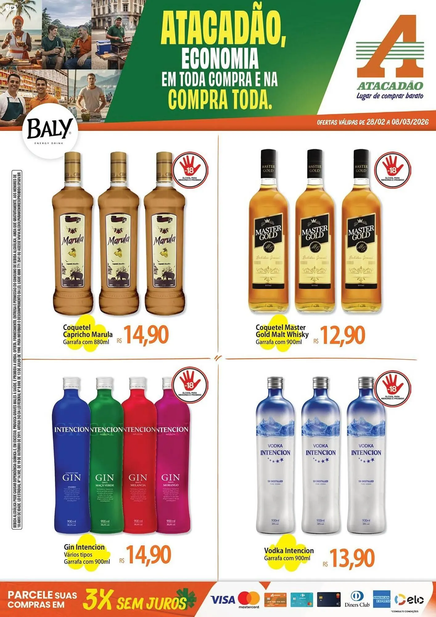 Encarte de Folheto Atacadão 4 de março até 8 de março 2026 - Pagina 1