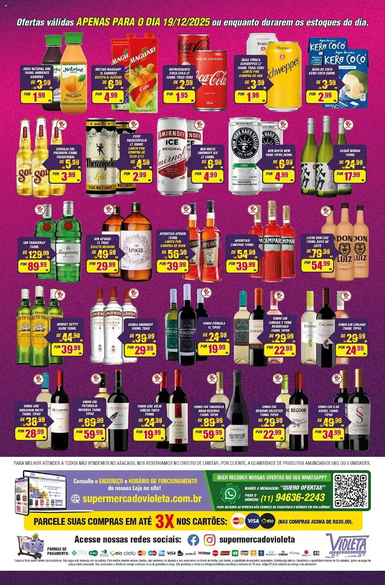 Encarte de Catálogo Violeta Supermercados 18 de dezembro até 19 de dezembro 2025 - Pagina 4