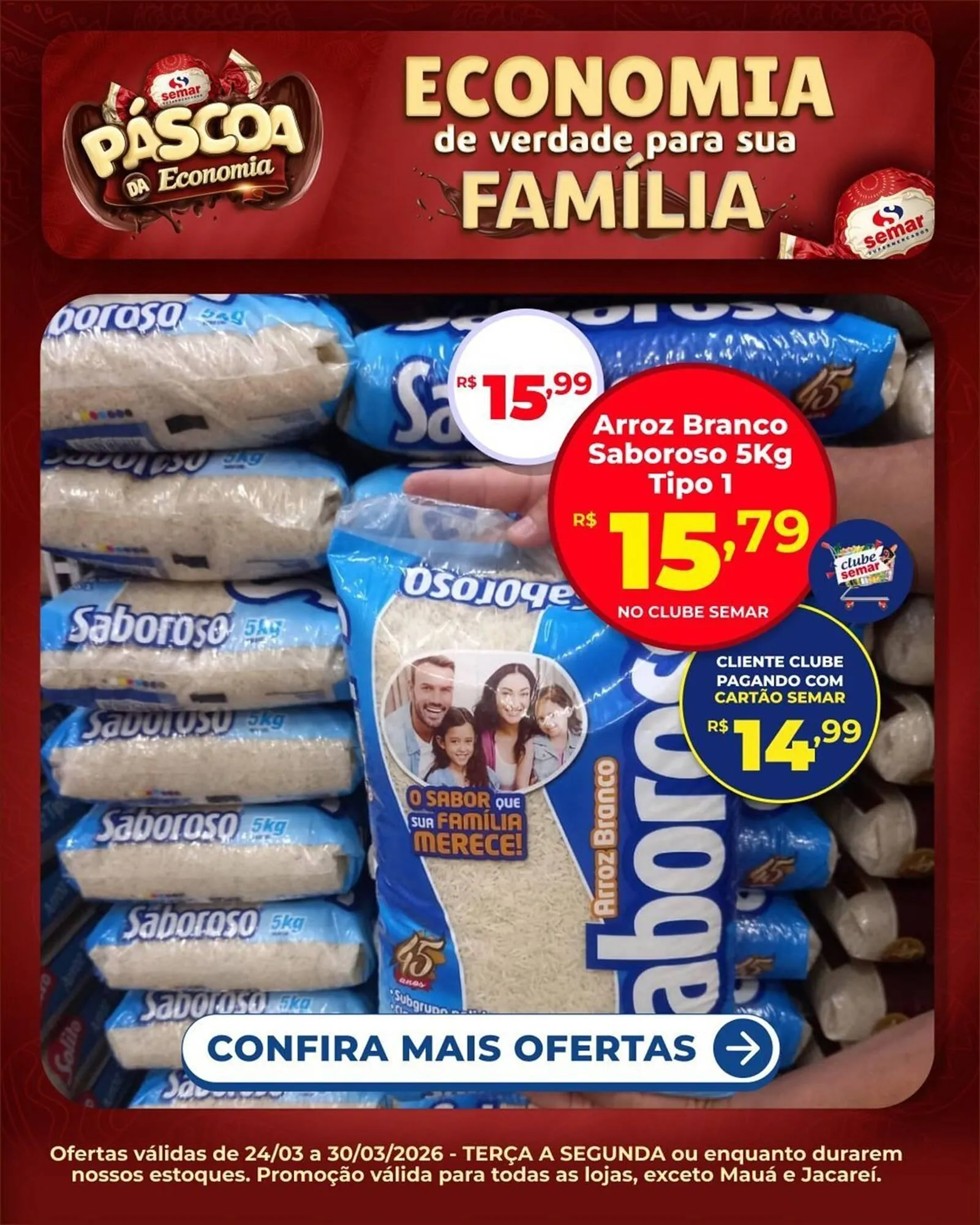 Encarte de Folheto Semar Supermercado 25 de março até 30 de março 2026 - Pagina 1