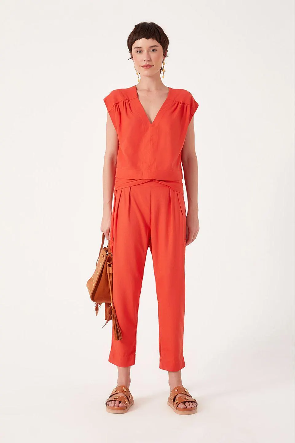 Calça Linho Cos Torcido