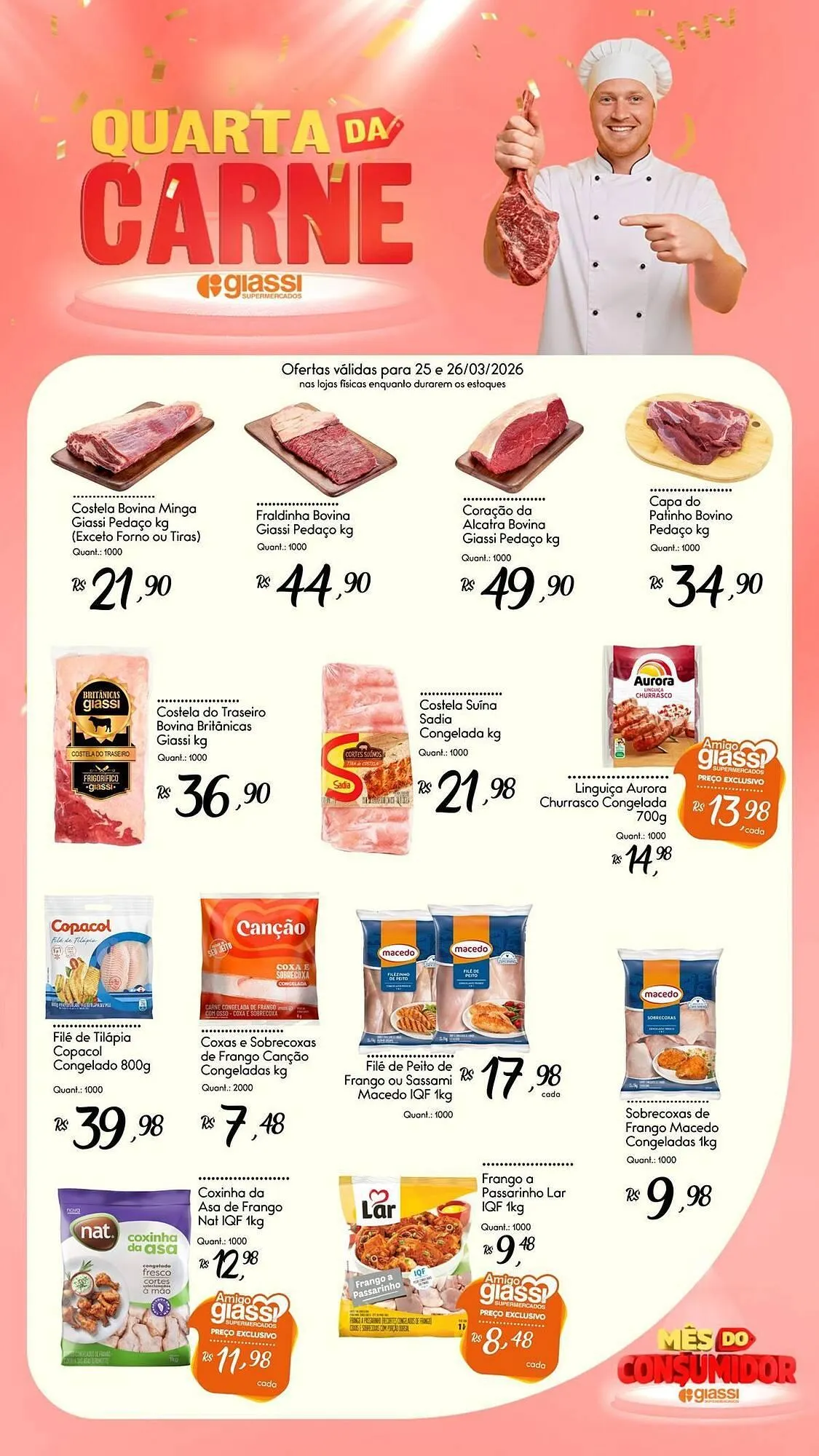 Encarte de Encarte Giassi Supermercados 25 de março até 26 de março 2026 - Pagina 1