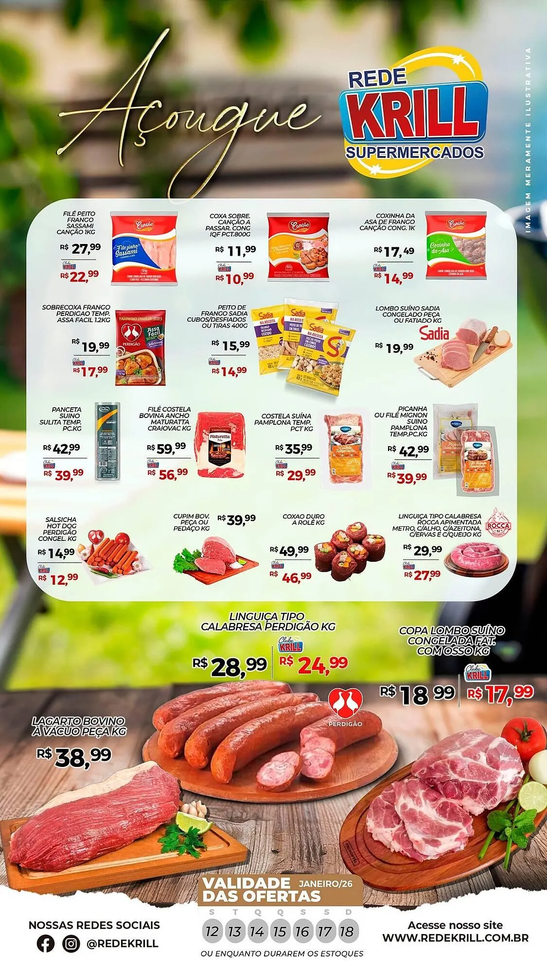 Encarte de Folheto Rede Krill 12 de janeiro até 18 de janeiro 2026 - Pagina 1