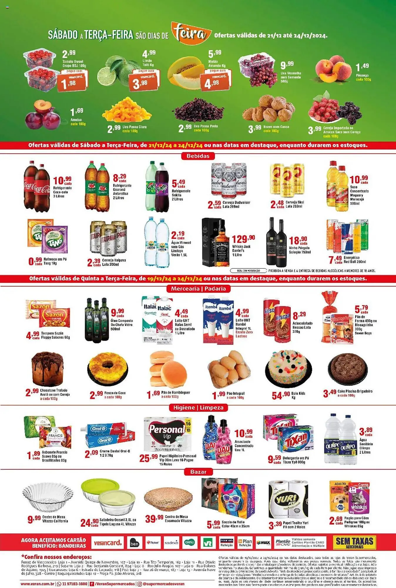Encarte de Catálogo Veran Supermercados 19 de dezembro até 24 de dezembro 2024 - Pagina 2