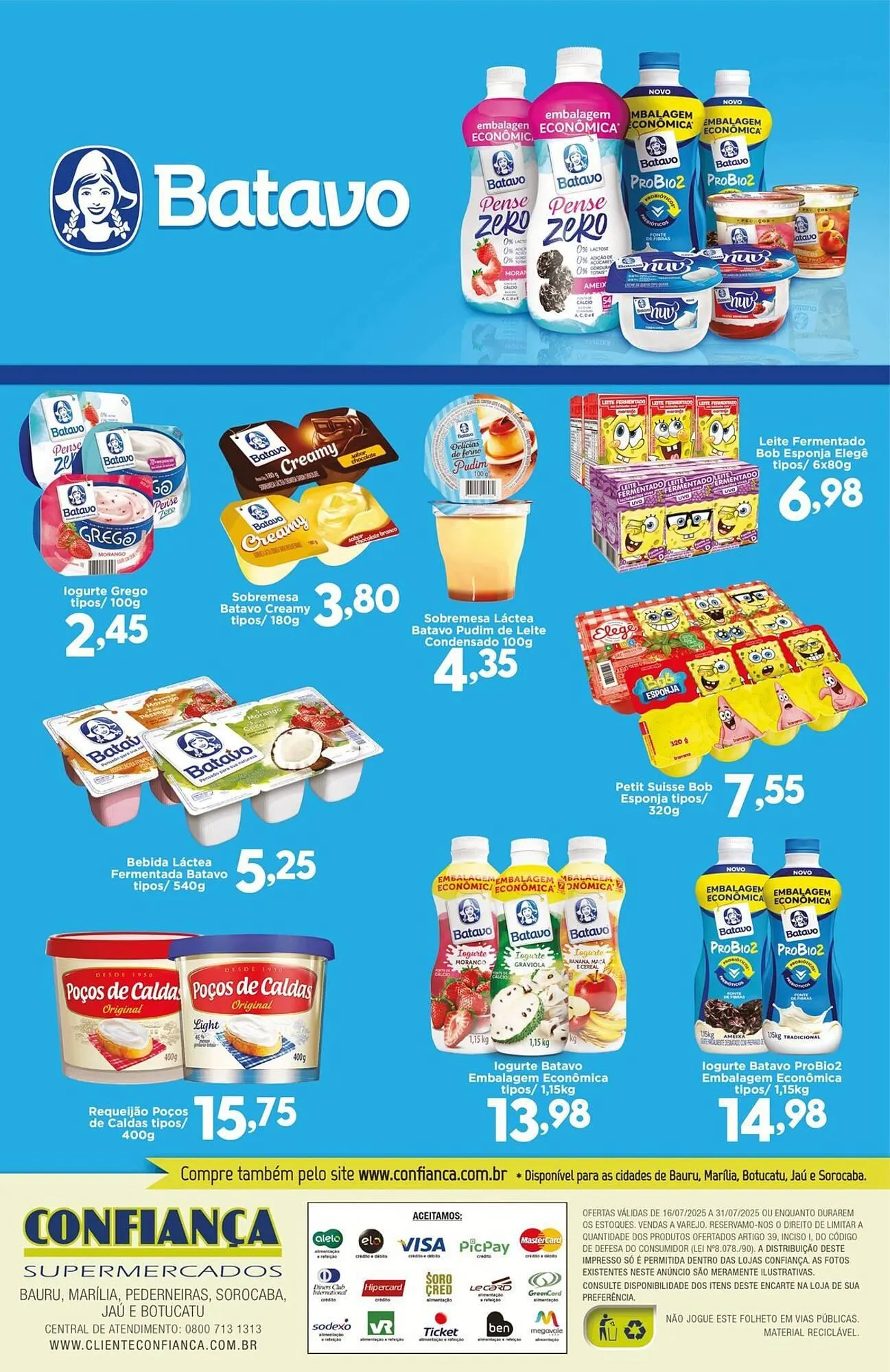 Encarte de Catálogo Confiança Supermercados 16 de julho até 31 de julho 2025 - Pagina 10
