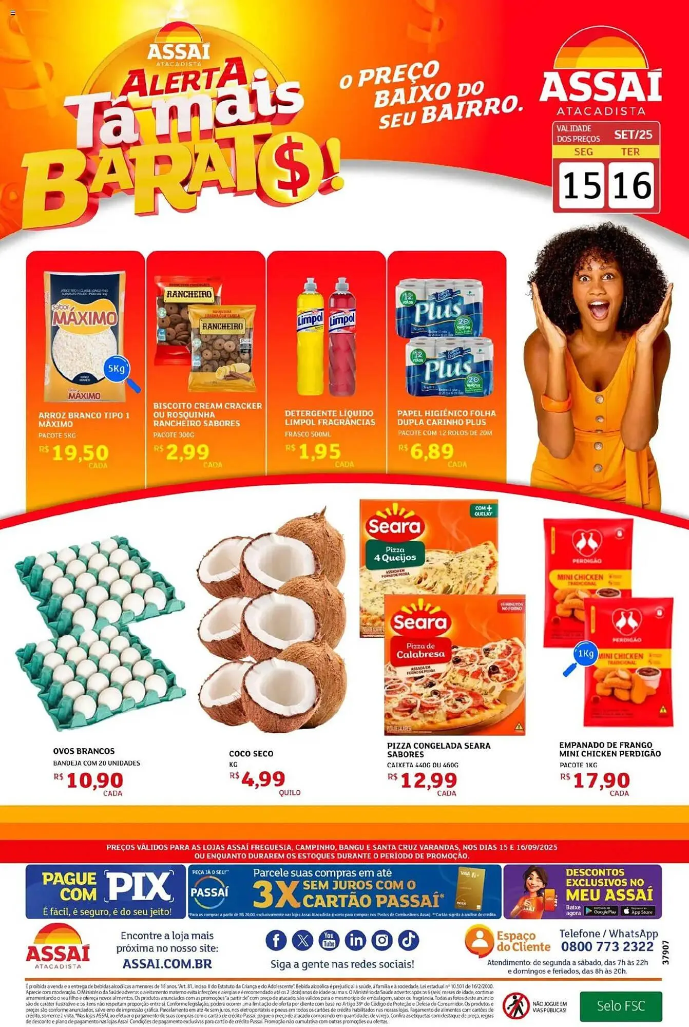 Encarte de Encarte Assaí Atacadista 15 de setembro até 16 de setembro 2025 - Pagina 1