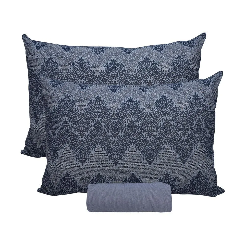 Jogo de Cama Queen Azul Jeans 30cm 3 Peças 0310310RAZJ - Portallar