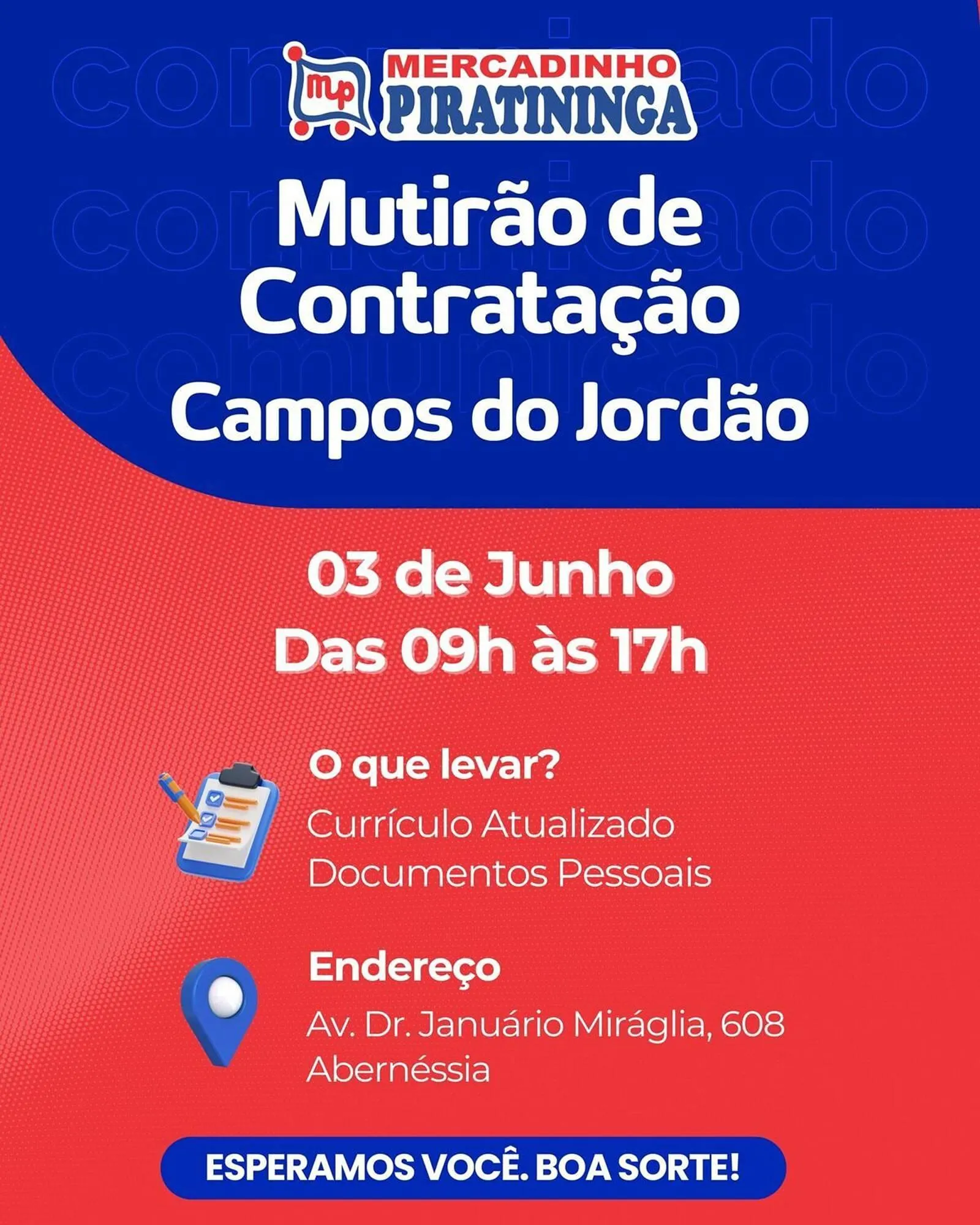 Encarte de Catálogo Mercadinho Piratininga 30 de maio até 3 de junho 2025 - Pagina 1