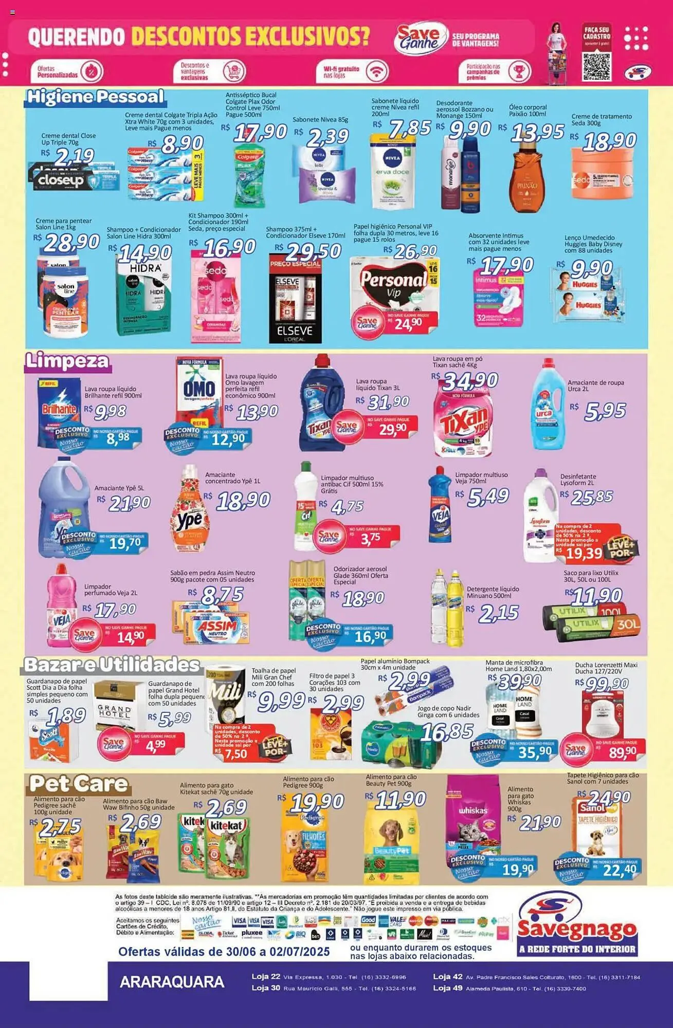 Encarte de Catálogo Supermercados Savegnago 30 de junho até 3 de julho 2025 - Pagina 4