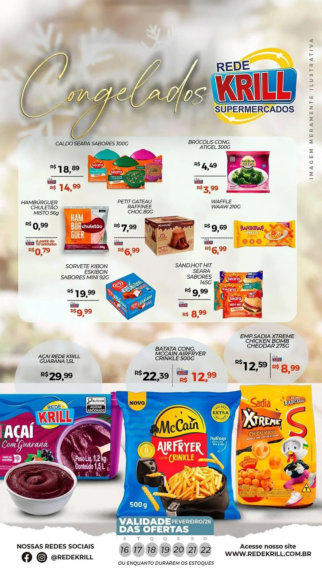Encarte de Folheto Rede Krill 16 de fevereiro até 22 de fevereiro 2026 - Pagina 1
