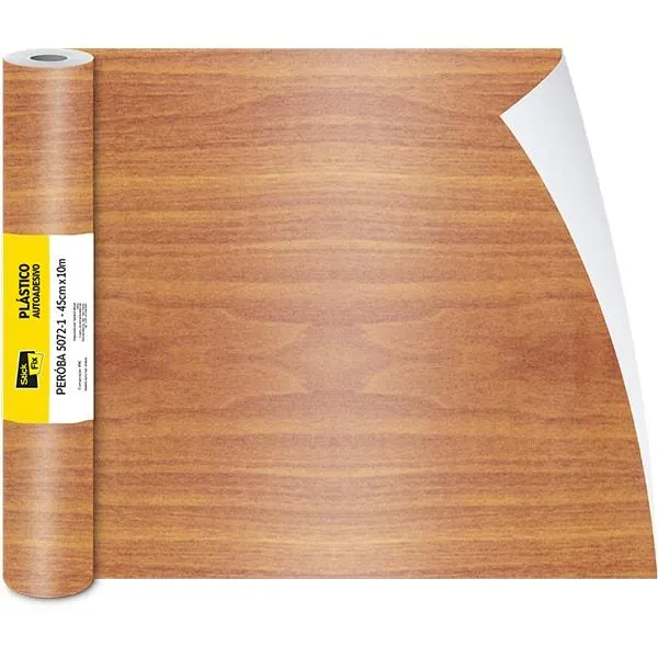 Plástico autoadesivo, Peróba rosa, 45cm x 10m, 120 micras, 5072-1, Stick Fix - PT 1 UN