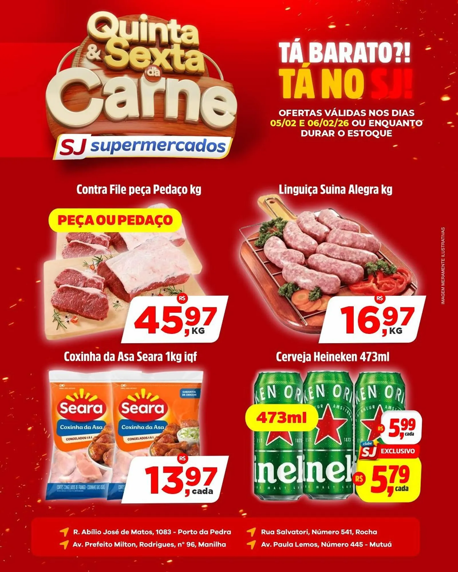 Encarte de Encarte Sj Supermercados 5 de fevereiro até 6 de fevereiro 2026 - Pagina 1