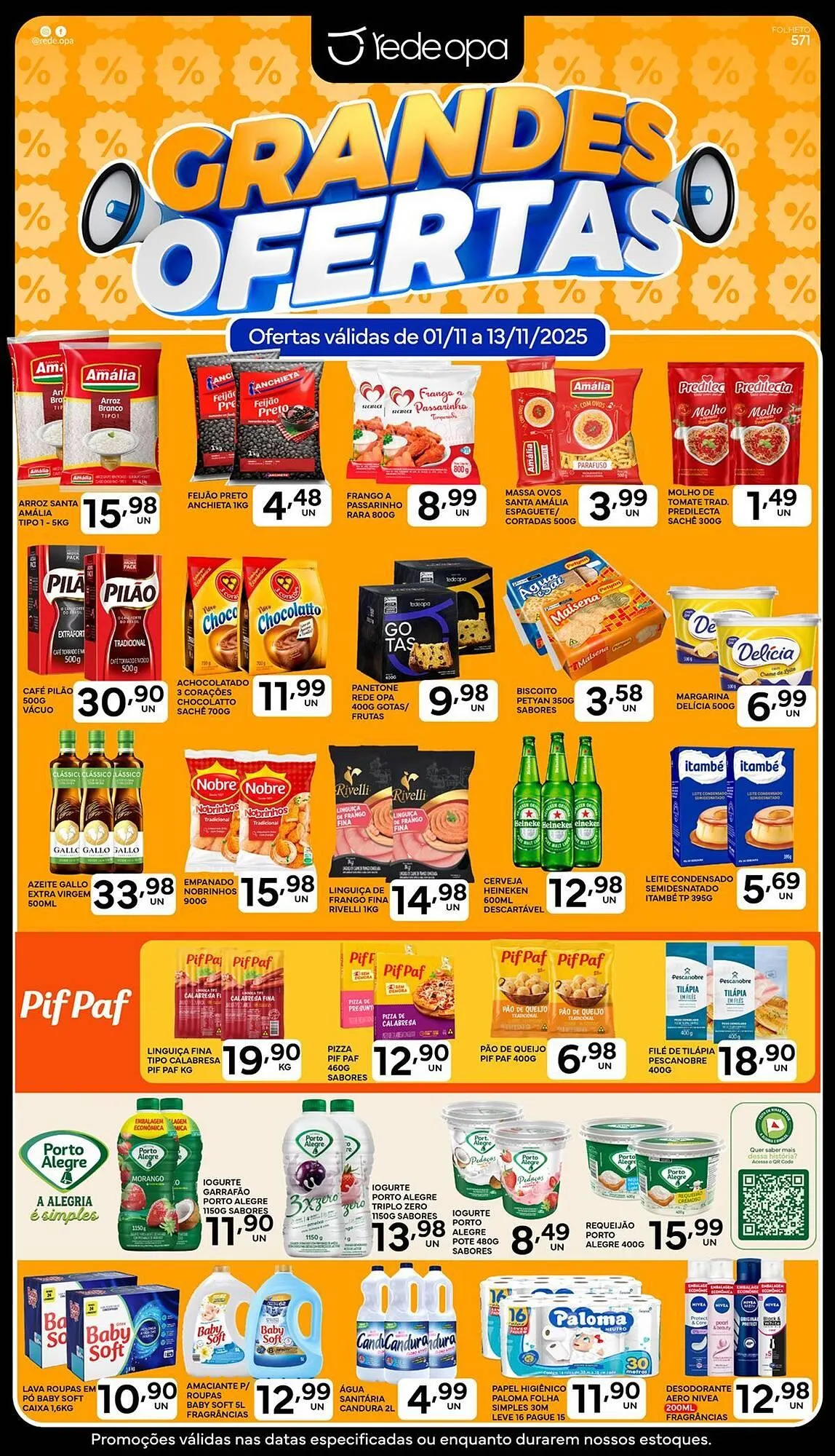 Encarte de Catálogo Rede Opa 6 de novembro até 13 de novembro 2025 - Pagina 1