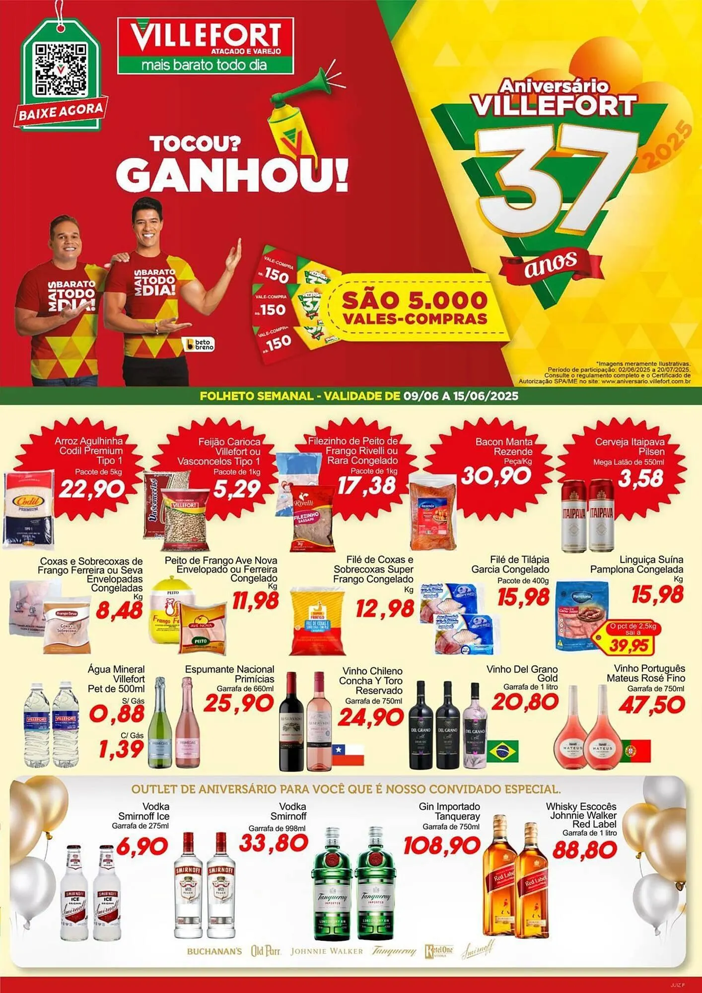 Encarte de Catálogo Villefort Atacadista 9 de junho até 15 de junho 2025 - Pagina 1