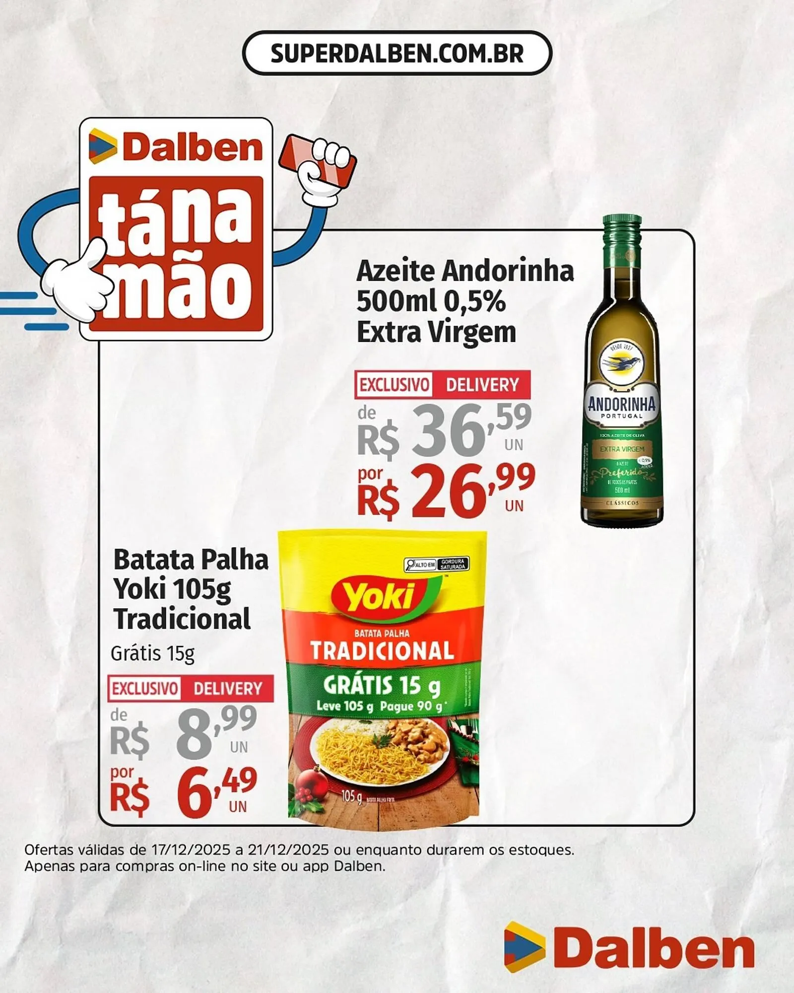 Encarte de Catálogo Supermercado Dalben 17 de dezembro até 21 de dezembro 2025 - Pagina 1