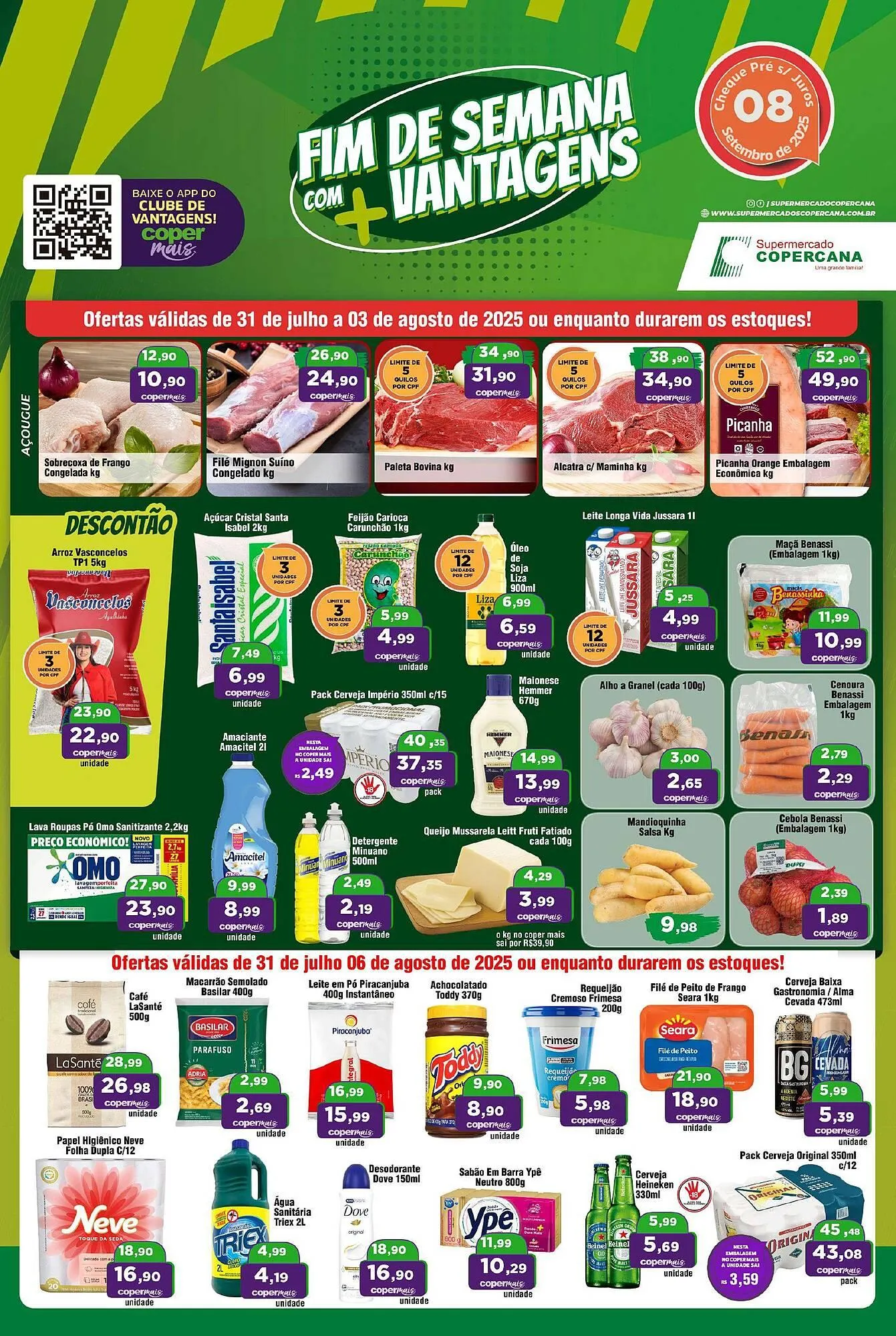 Encarte de Catálogo Copercana 31 de julho até 3 de agosto 2025 - Pagina 1