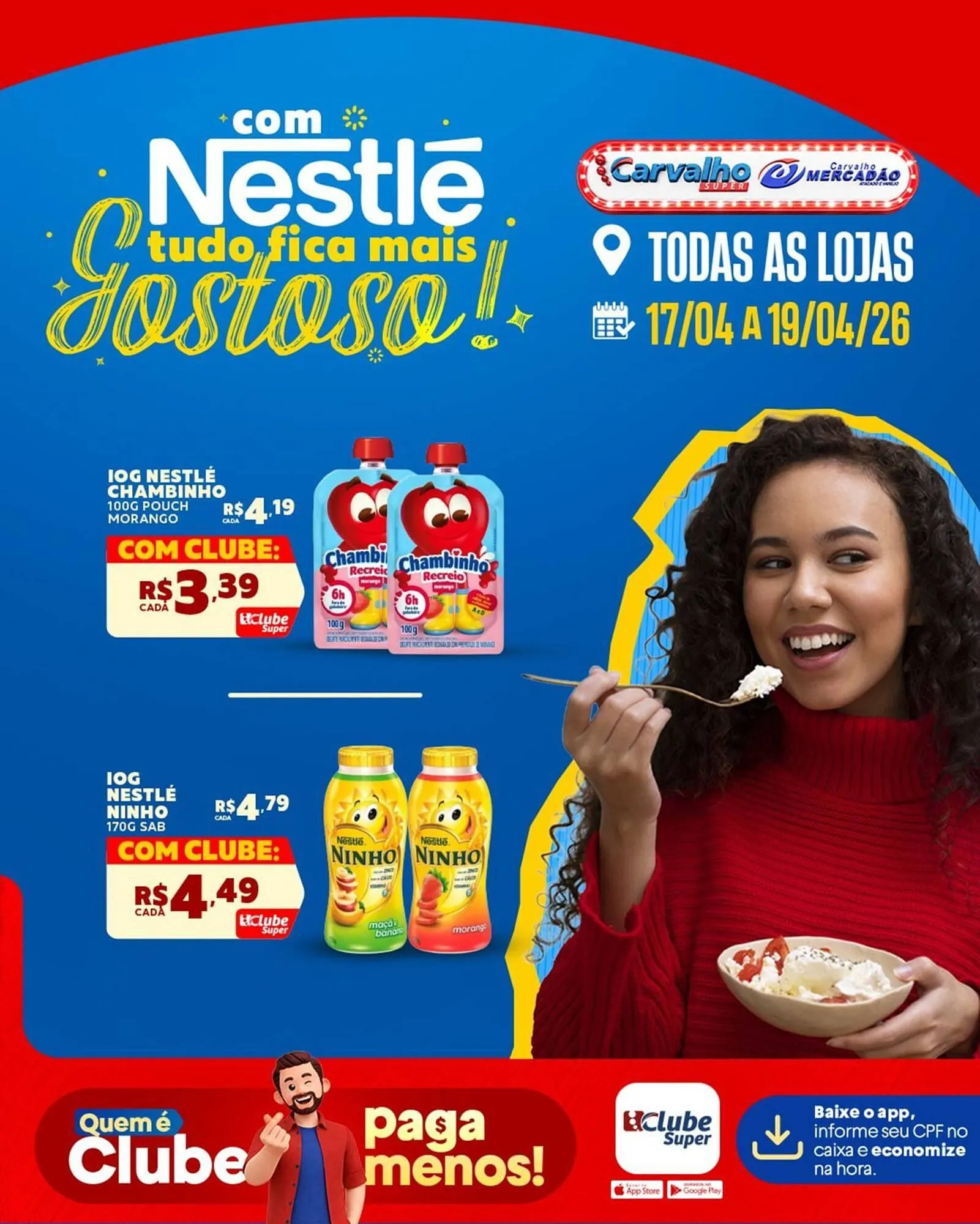 Encarte de Catálogo Carvalho Supermercado 17 de abril até 19 de abril 2026 - Pagina 3