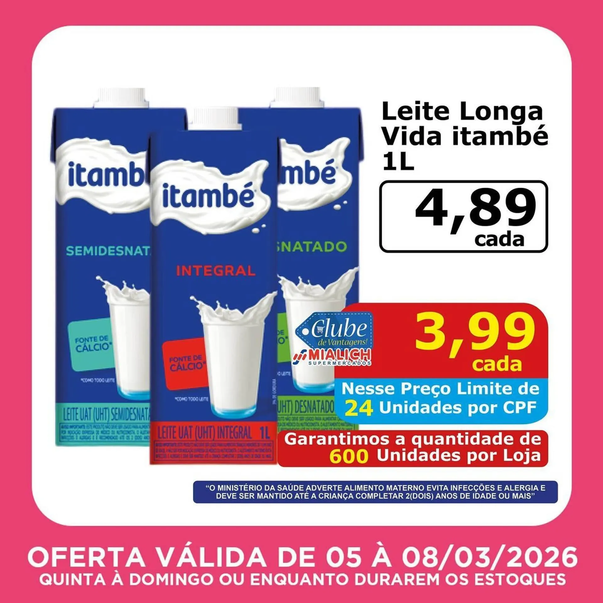 Encarte de Catálogo Mialich Supermercados 5 de março até 8 de março 2026 - Pagina 2