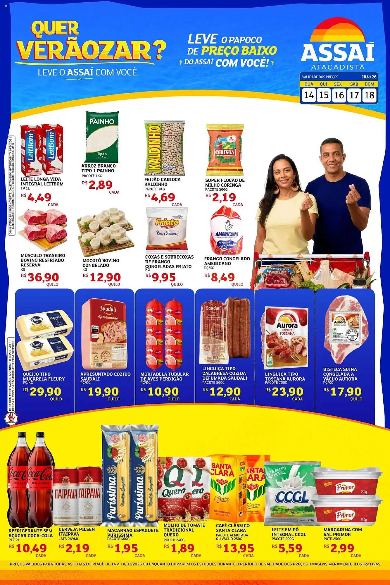 Encarte de Encarte Assaí Atacadista 14 de janeiro até 18 de janeiro 2026 - Pagina 1