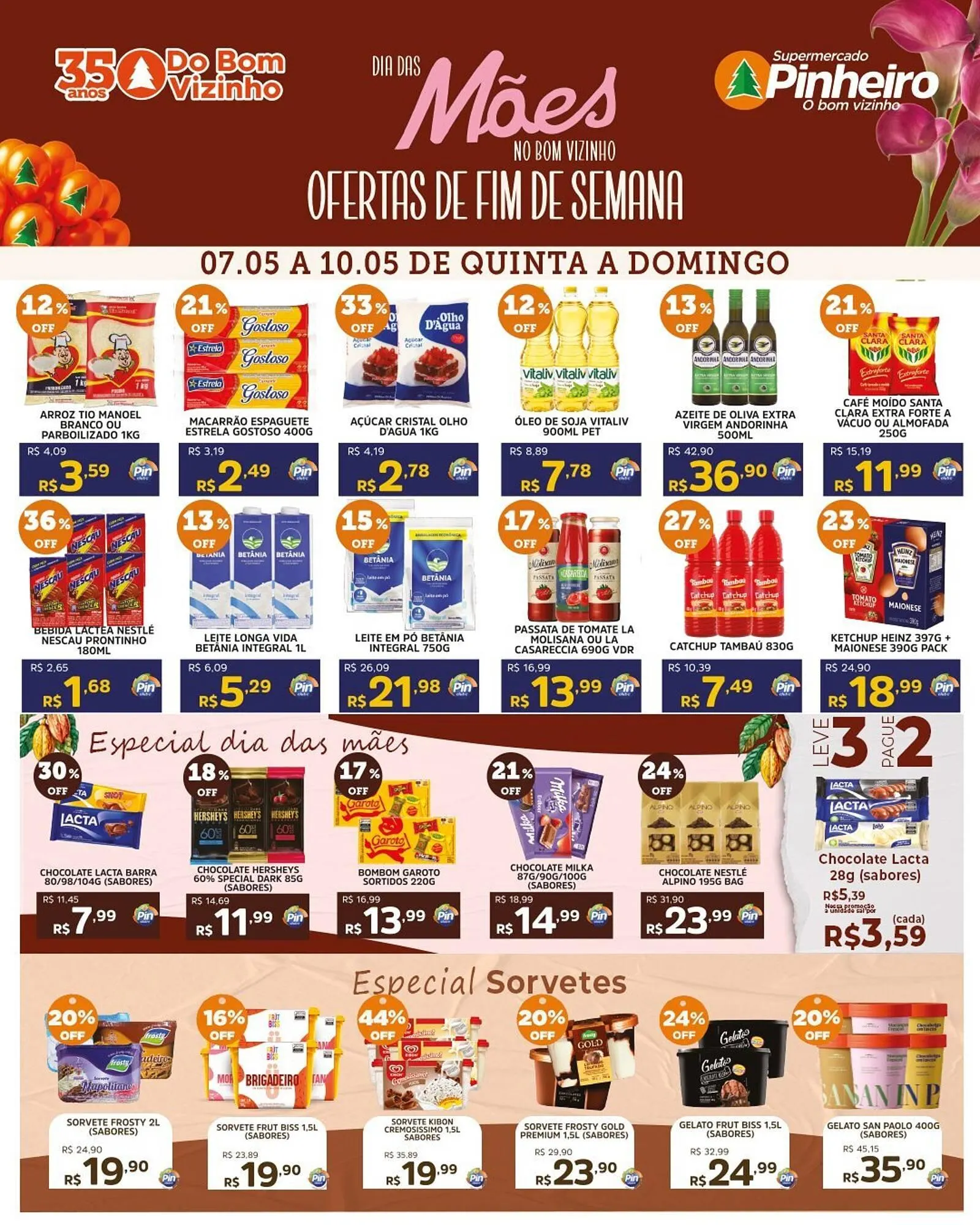 Encarte de Encarte Pinheiro Supermercado 7 de maio até 10 de maio 2026 - Pagina 2