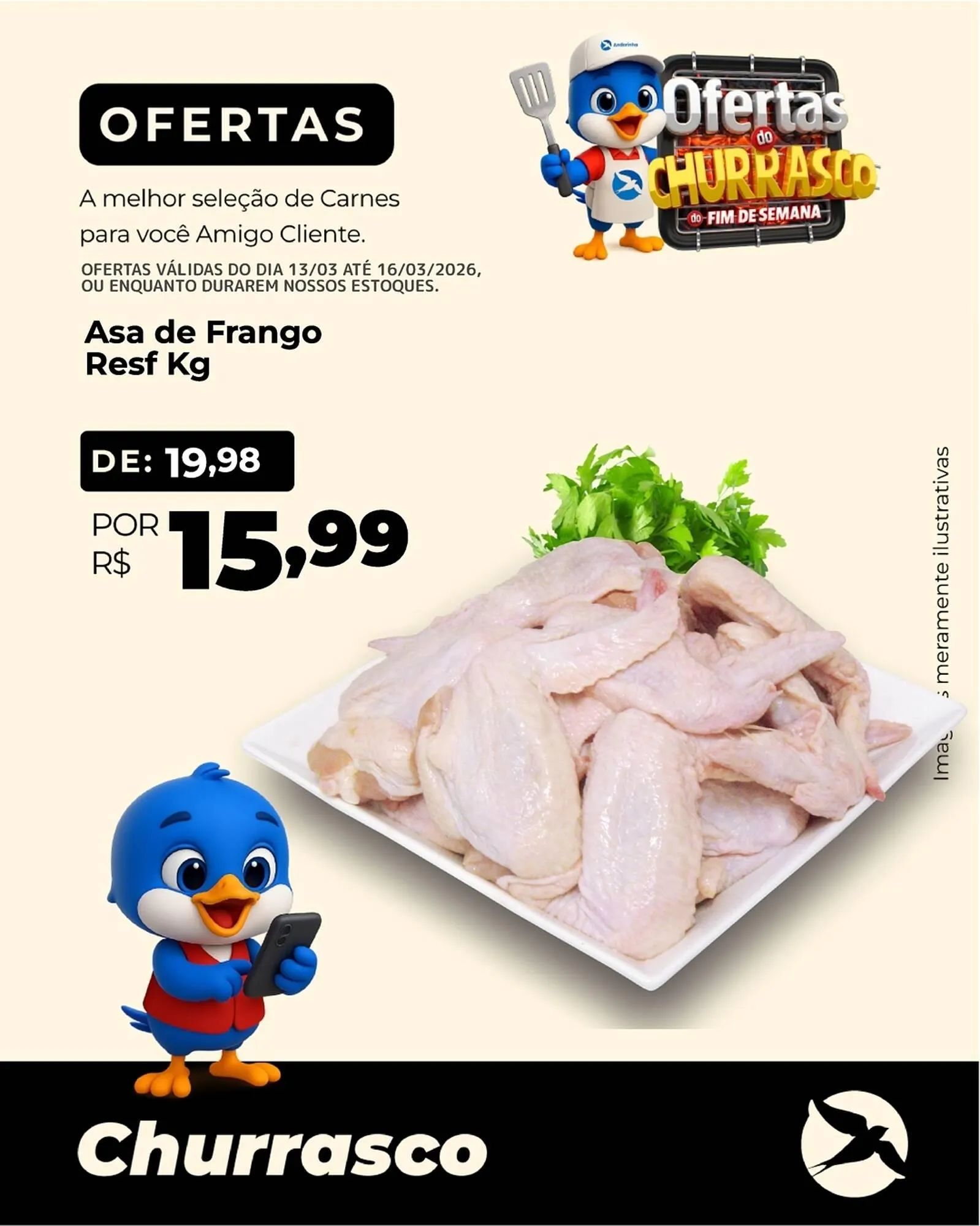 Encarte de Folheto Andorinha Hipermercado 14 de março até 16 de março 2026 - Pagina 1
