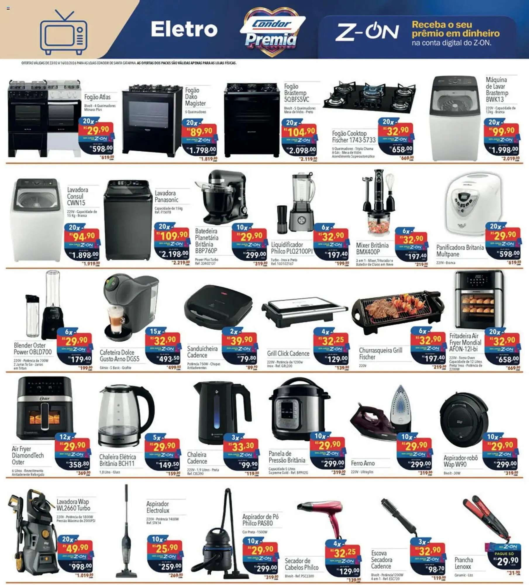 Encarte de Catálogo Supermercados Condor 23 de fevereiro até 16 de março 2026 - Pagina 29