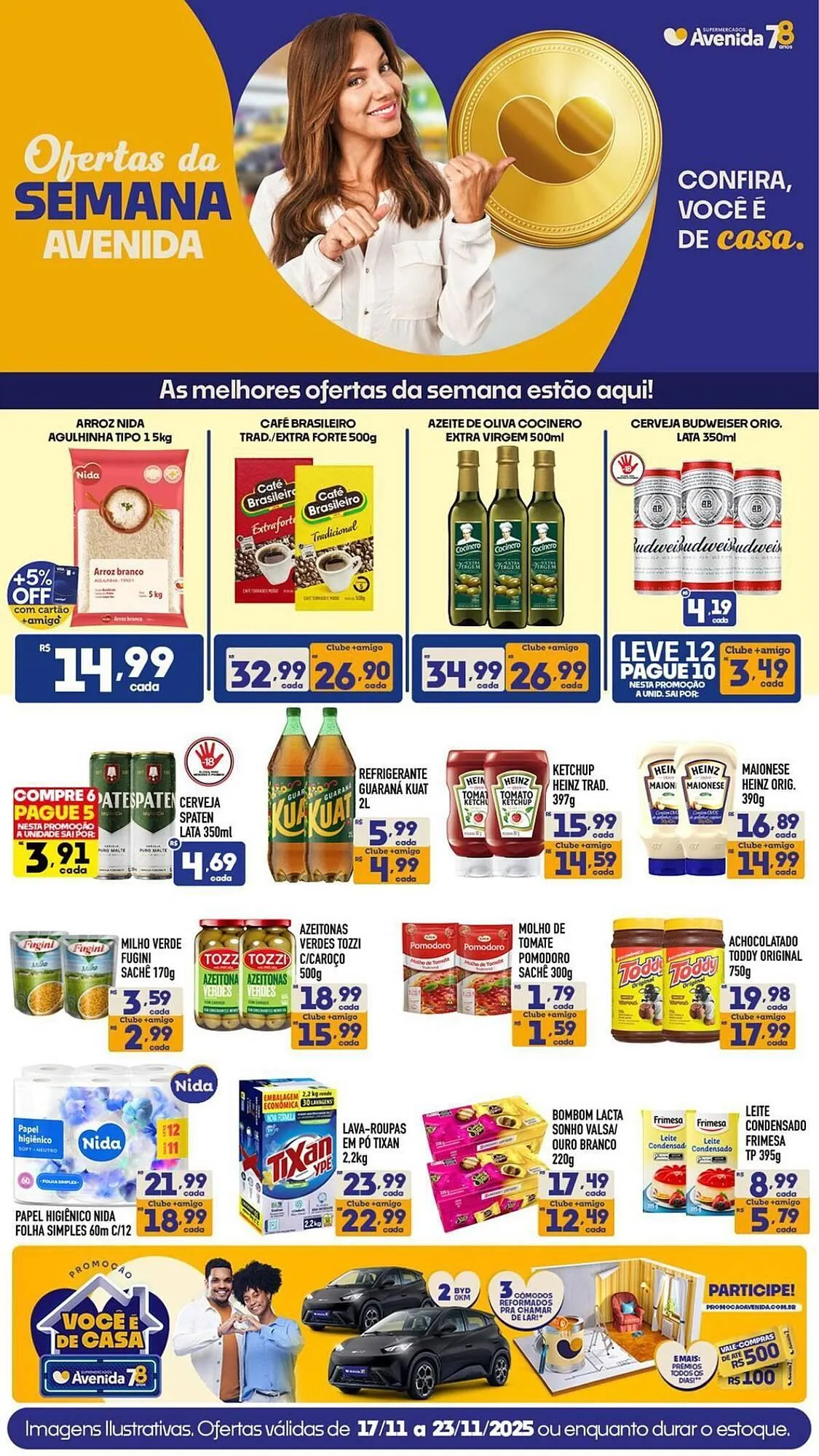 Encarte de Catálogo Supermercados Avenida 17 de novembro até 23 de novembro 2025 - Pagina 1