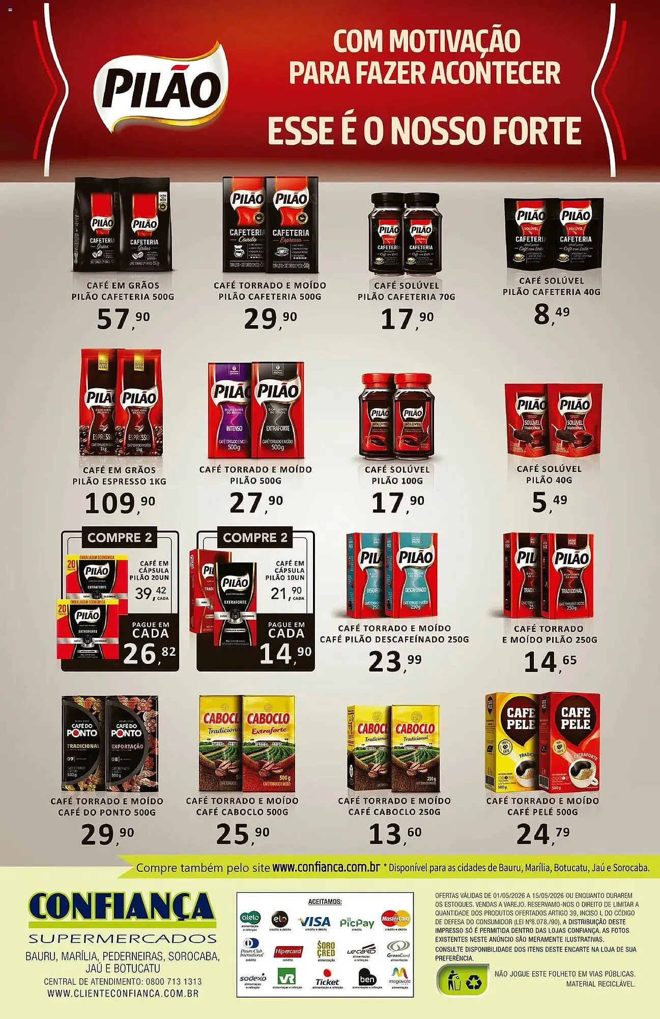 Encarte de Catálogo Confiança Supermercados 1 de maio até 15 de maio 2026 - Pagina 2