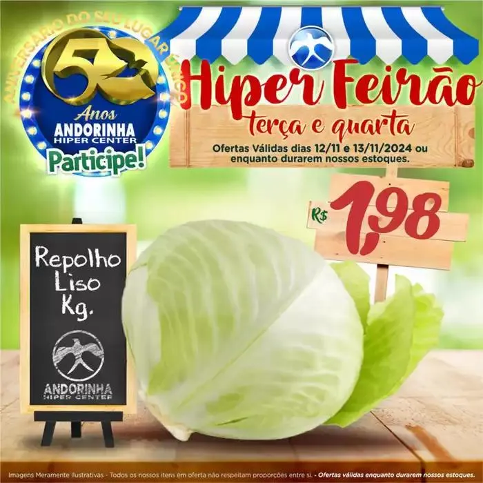 Encarte de Andorinha Hipermercado Hiper Feirão 12 de novembro até 13 de novembro 2024 - Pagina 1