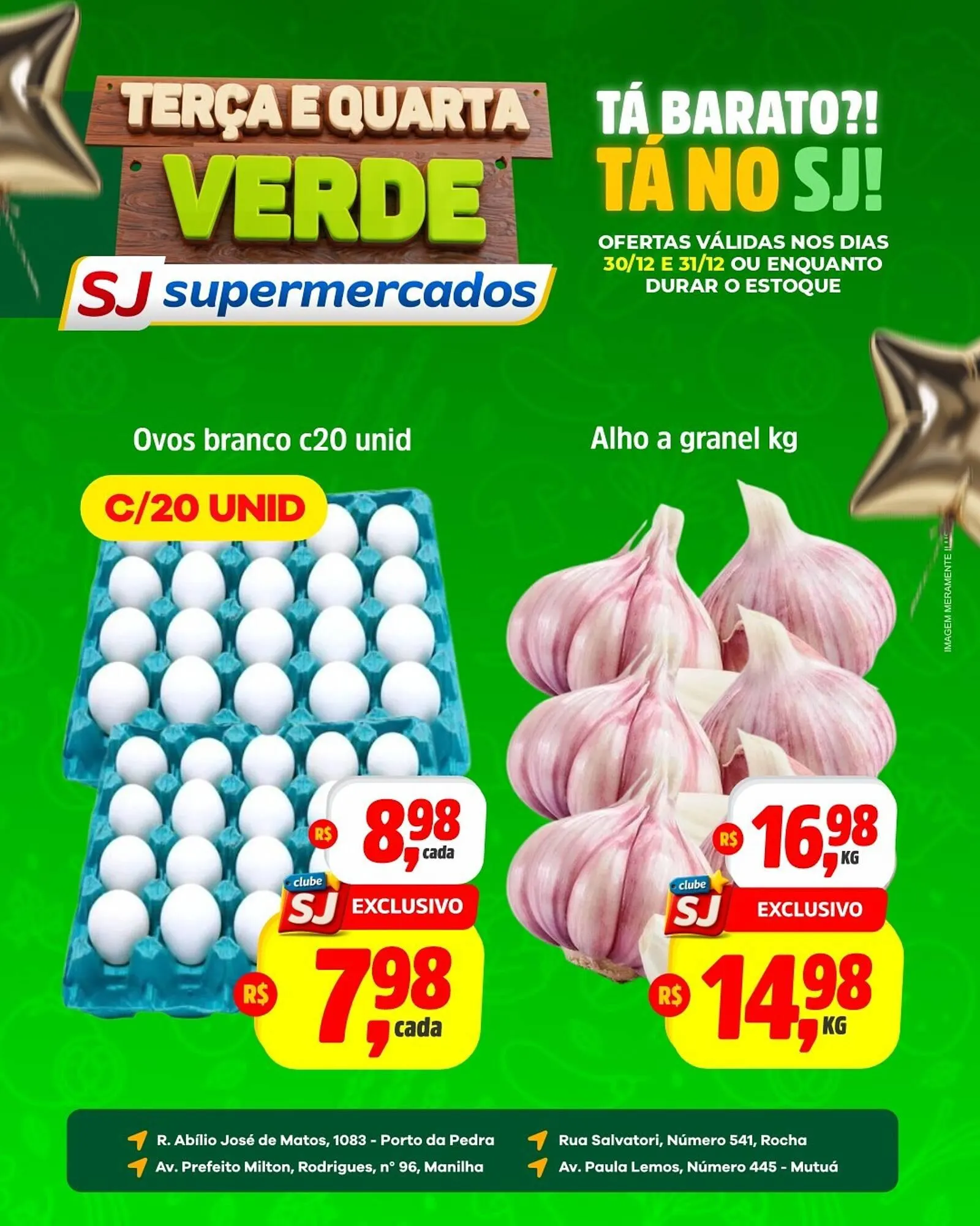 Encarte de Encarte Sj Supermercados 30 de dezembro até 31 de dezembro 2025 - Pagina 1