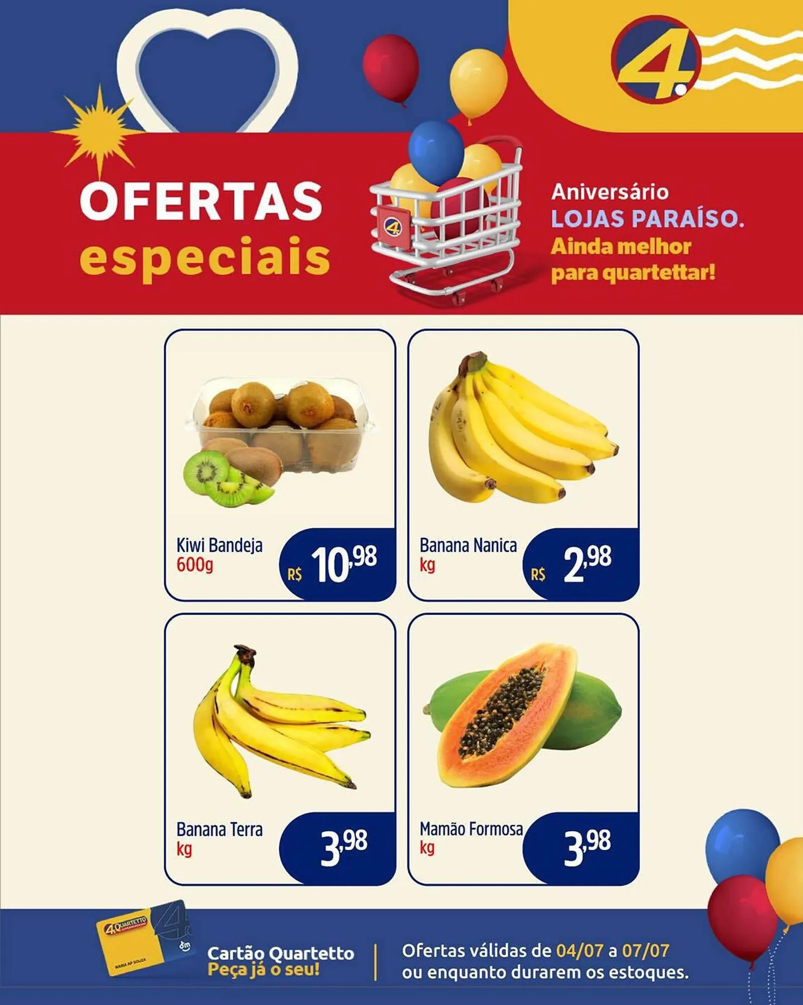 Encarte de Catálogo Quartetto Supermercados 4 de julho até 7 de julho 2025 - Pagina 2