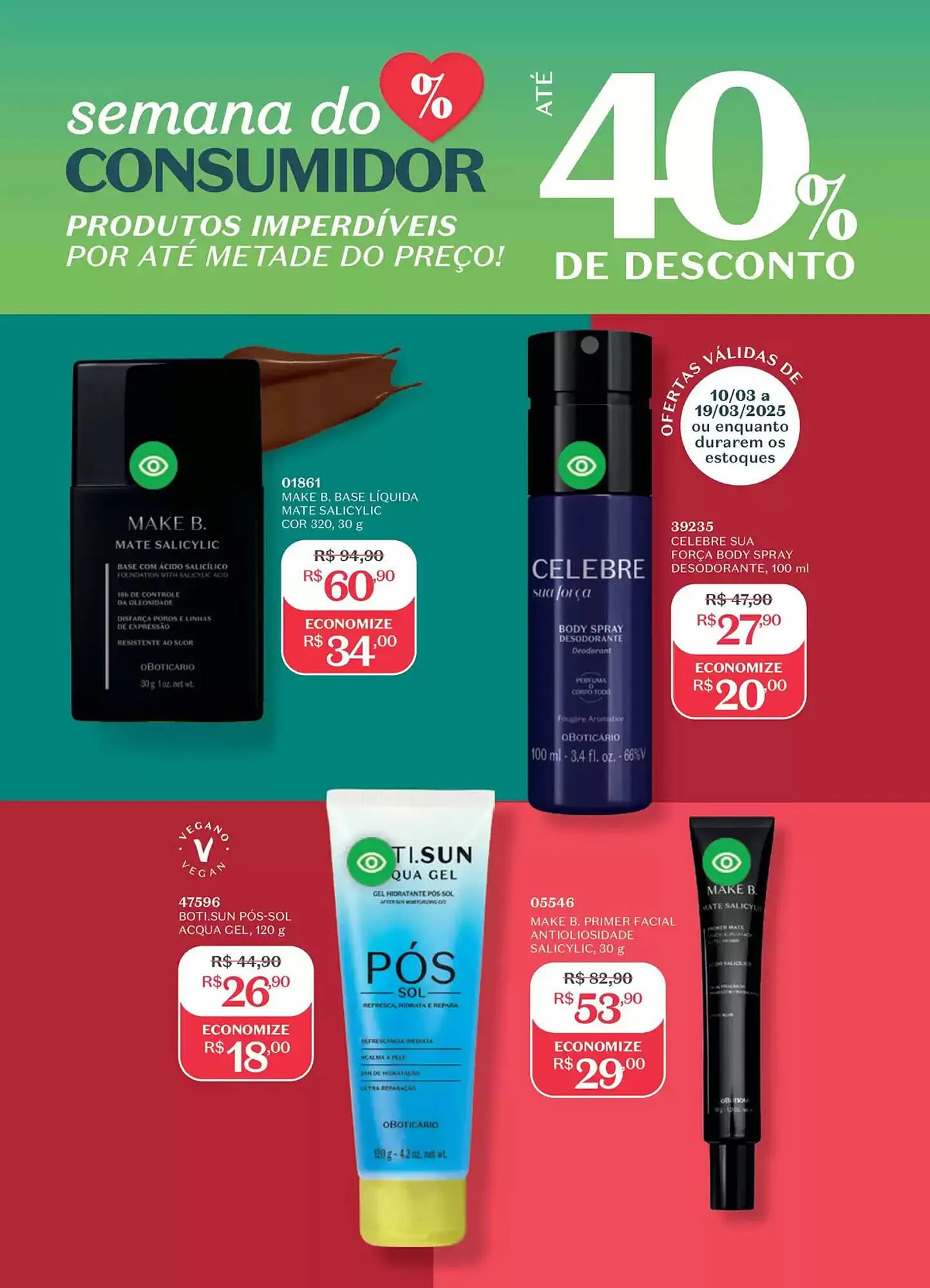 Encarte de Catálogo O Boticário 5 de março até 23 de março 2025 - Pagina 196