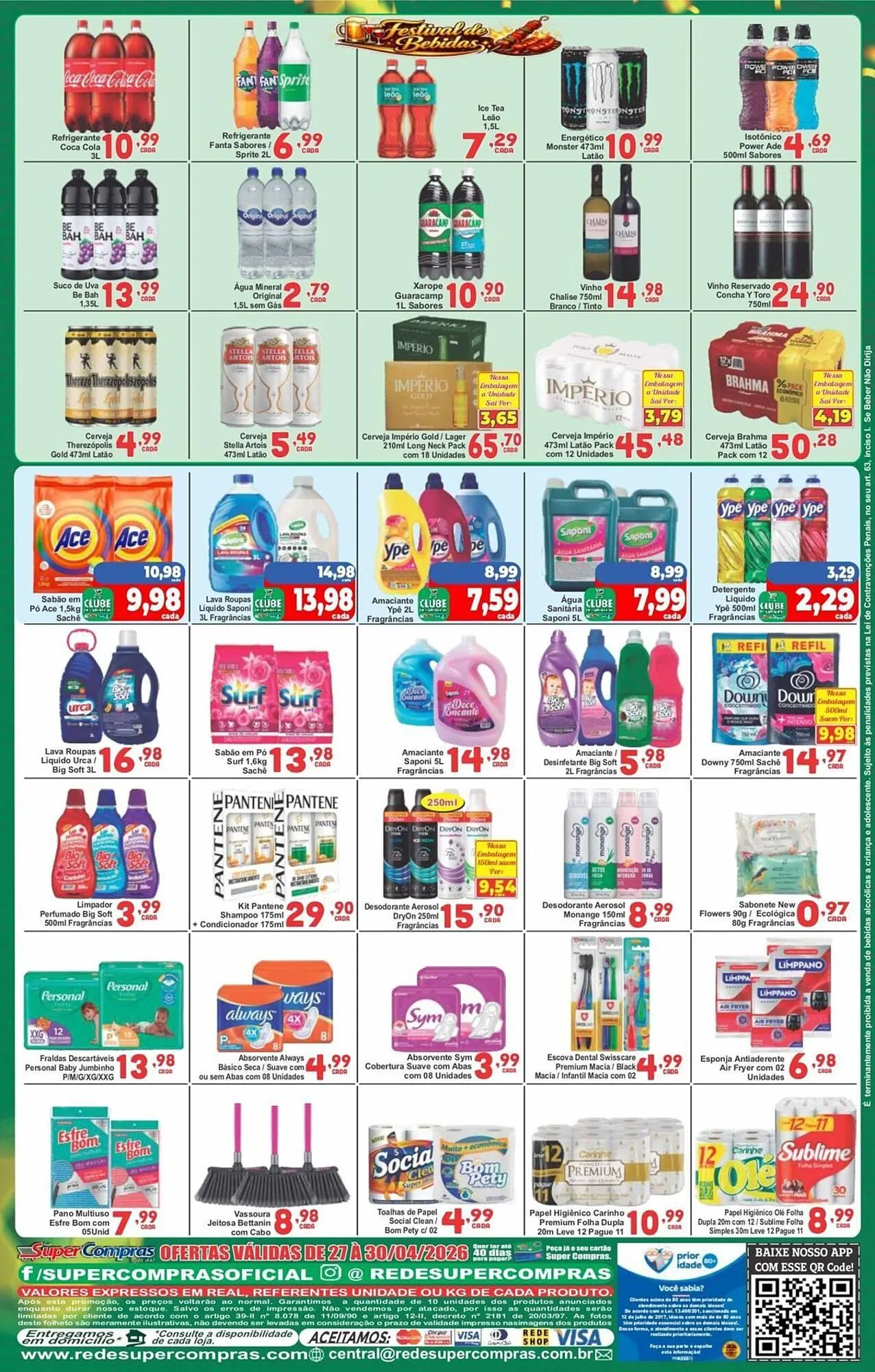 Encarte de Encarte Rede Super Compras 27 de abril até 30 de abril 2026 - Pagina 1