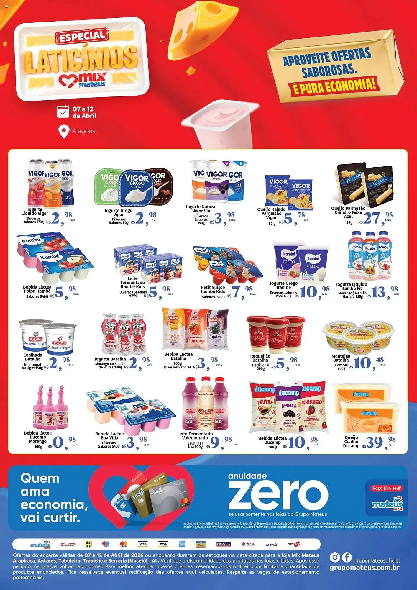 Encarte de Catálogo Supermercados Mateus 7 de abril até 12 de abril 2026 - Pagina 1