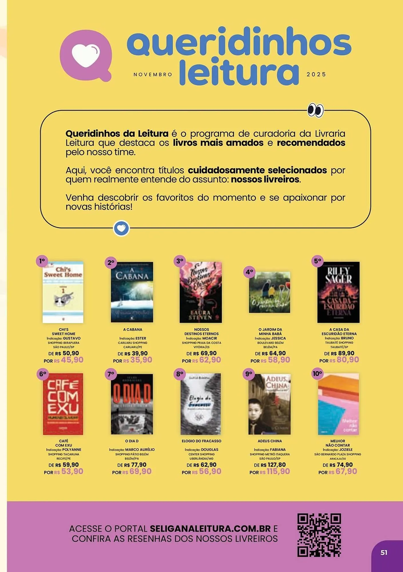 Encarte de Catálogo Livraria Leitura 3 de novembro até 28 de dezembro 2025 - Pagina 51