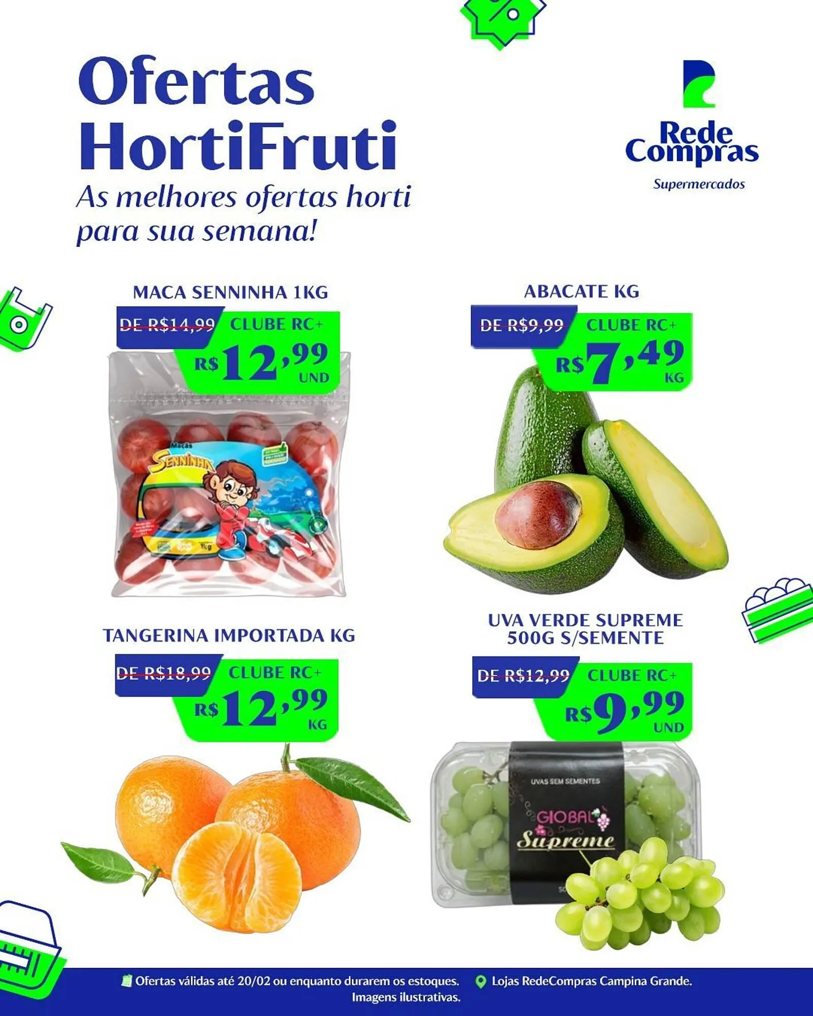 Encarte de Encarte Rede Compras 19 de fevereiro até 20 de fevereiro 2026 - Pagina 1