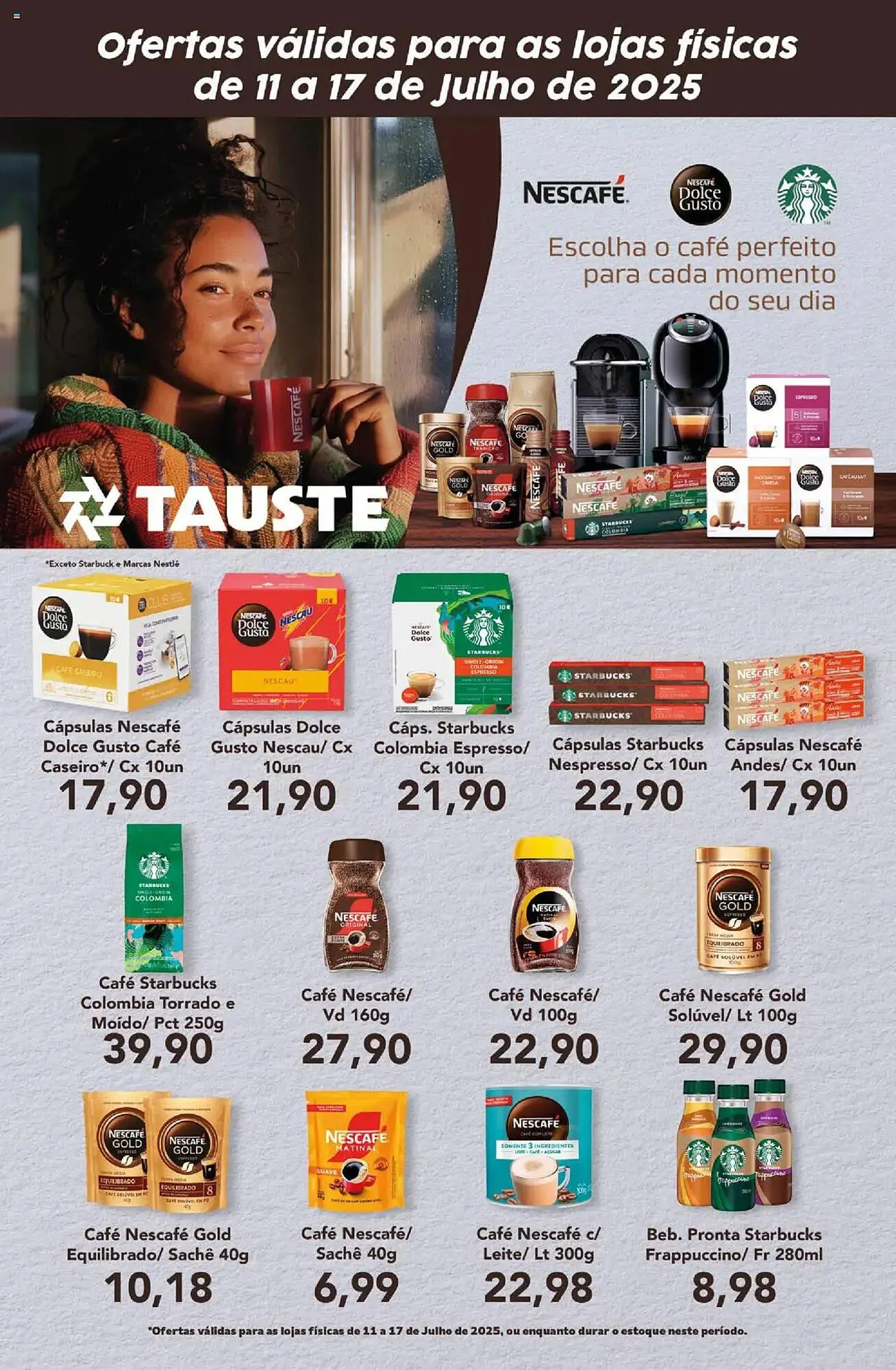 Encarte de Catálogo Supermercados Tauste 7 de julho até 17 de julho 2025 - Pagina 1